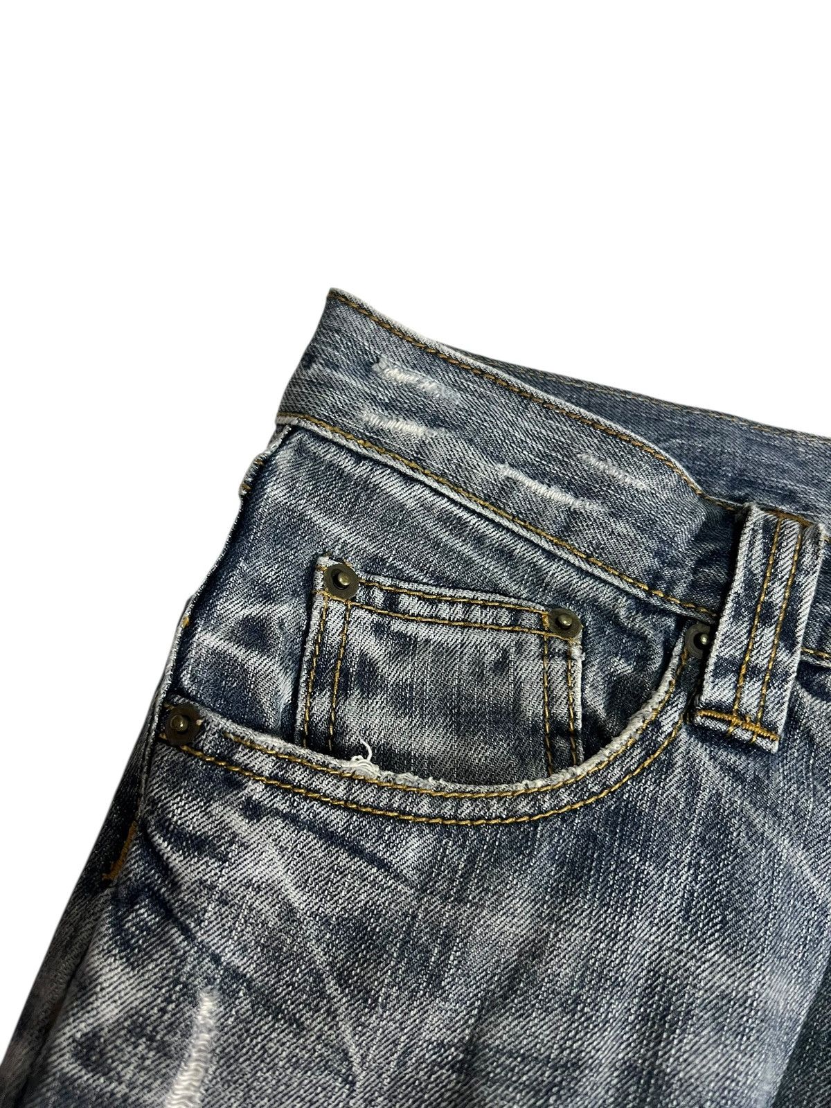 semanticdesign 💥FLARE💥SEMANTIC DESIGNS DISTRESS DENIM JEAN Size US 30 / EU 46 - 8 Thumbnail