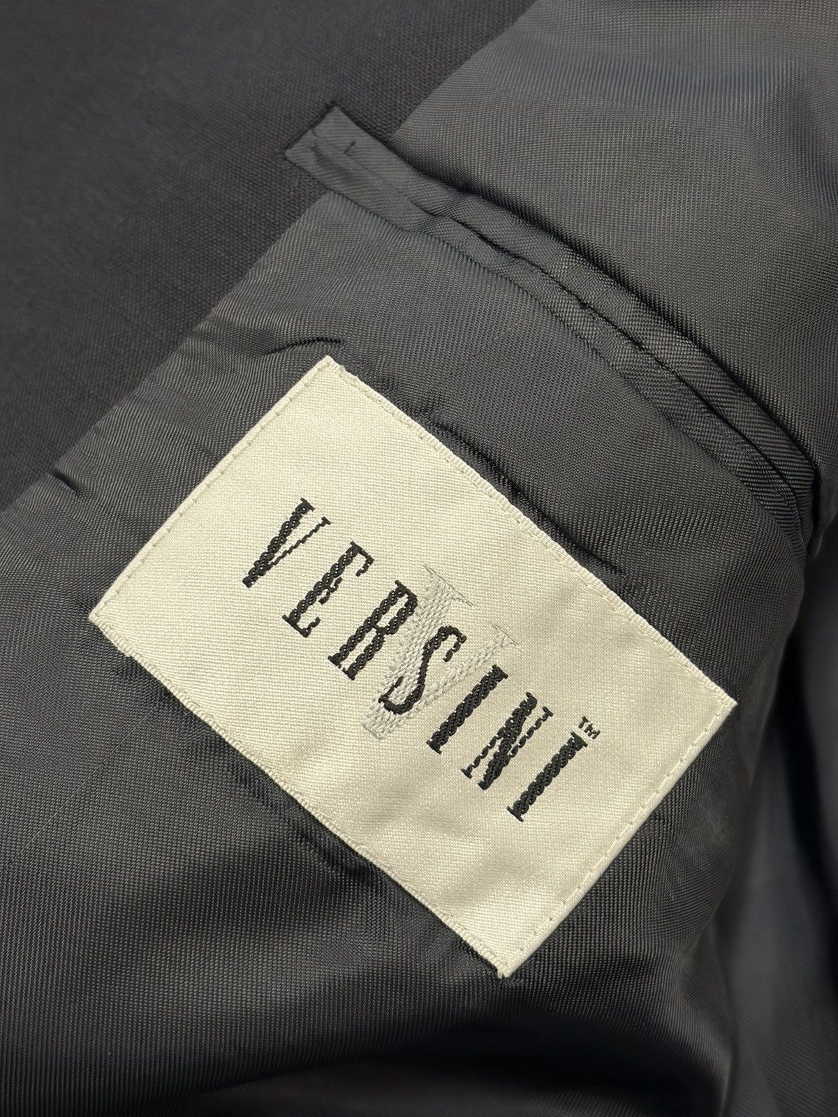 Versini Versini Men's 100% Wool Two-Button Blazer Size 38 Regular Size 38R - 6 Thumbnail