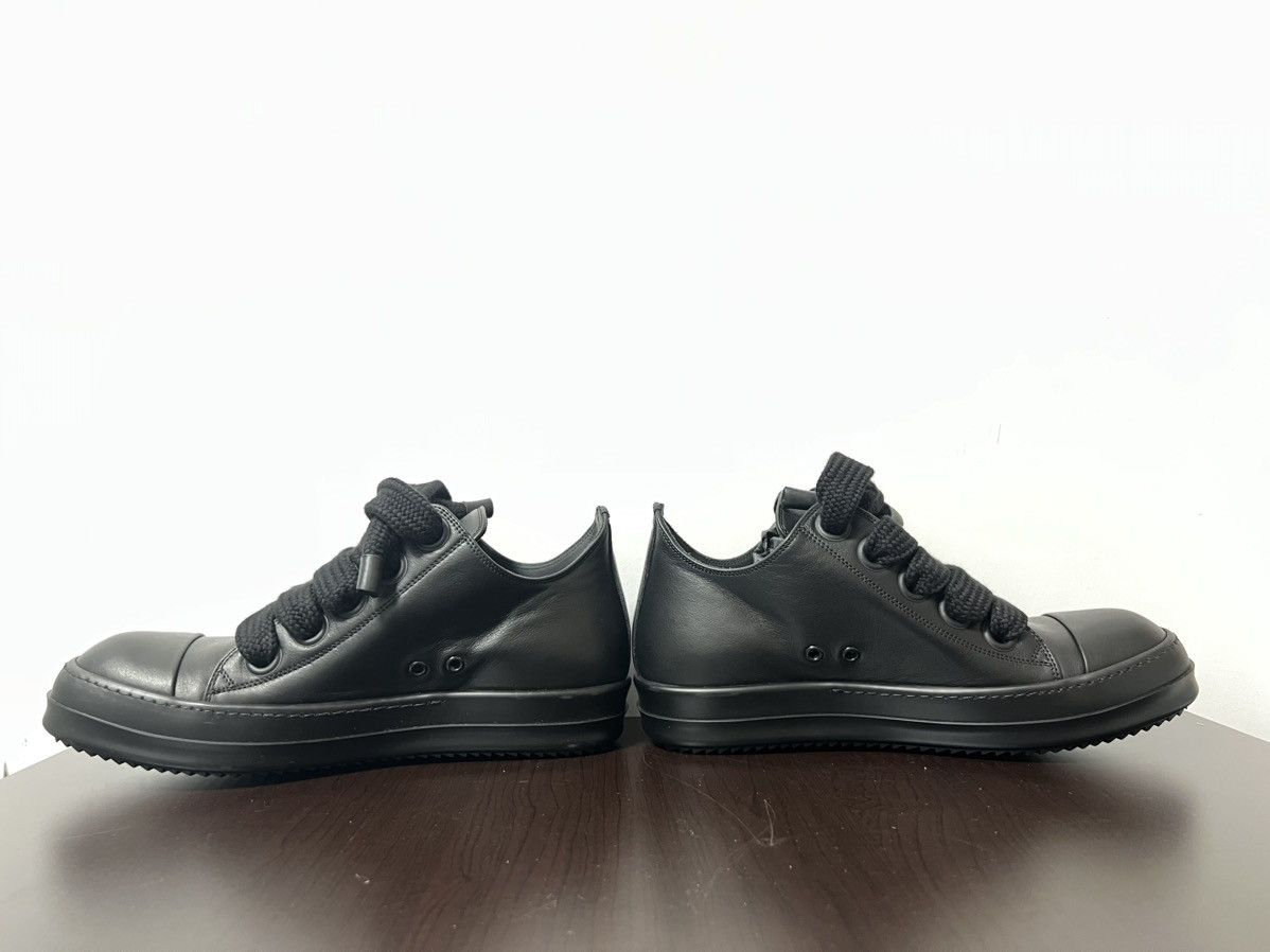 Rick Owens Rick Owens Jumbo Laces Ramones Black Low Top Sneakers New 42 Size US 9 / EU 42 - 7 Thumbnail