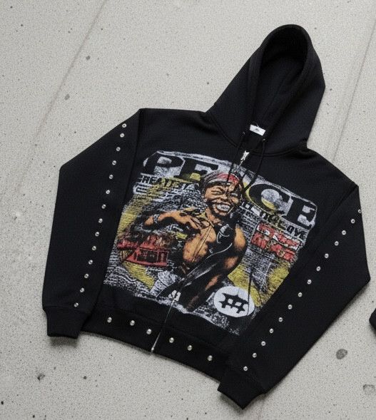 Other High Street Fashion Punk Y2K Retro Aesthetic Pattern Hoodies Size US M / EU 48-50 / 2 - 3 Thumbnail