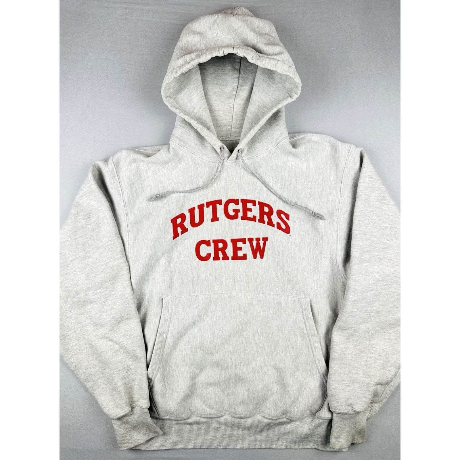 Champion VINTAGE Champion Reverse Weave Rutgers Hoodie Mens M Gray 90s College Pullover Sweatshirt Size US M / EU 48-50 / 2 - 3 Thumbnail