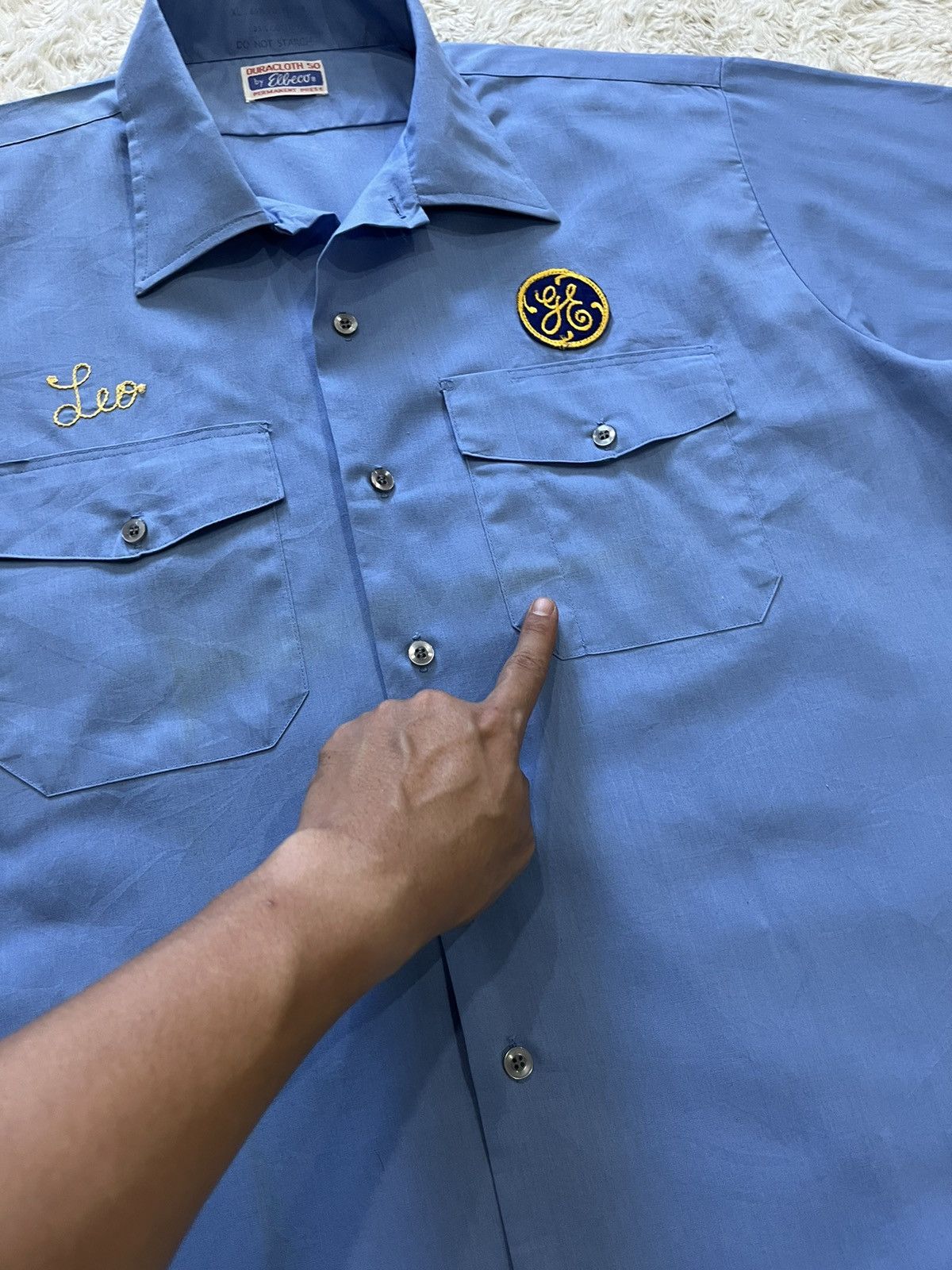 Vintage vintage 1960's duracloth by elbeco work shirt Size US XL / EU 56 / 4 - 10 Thumbnail