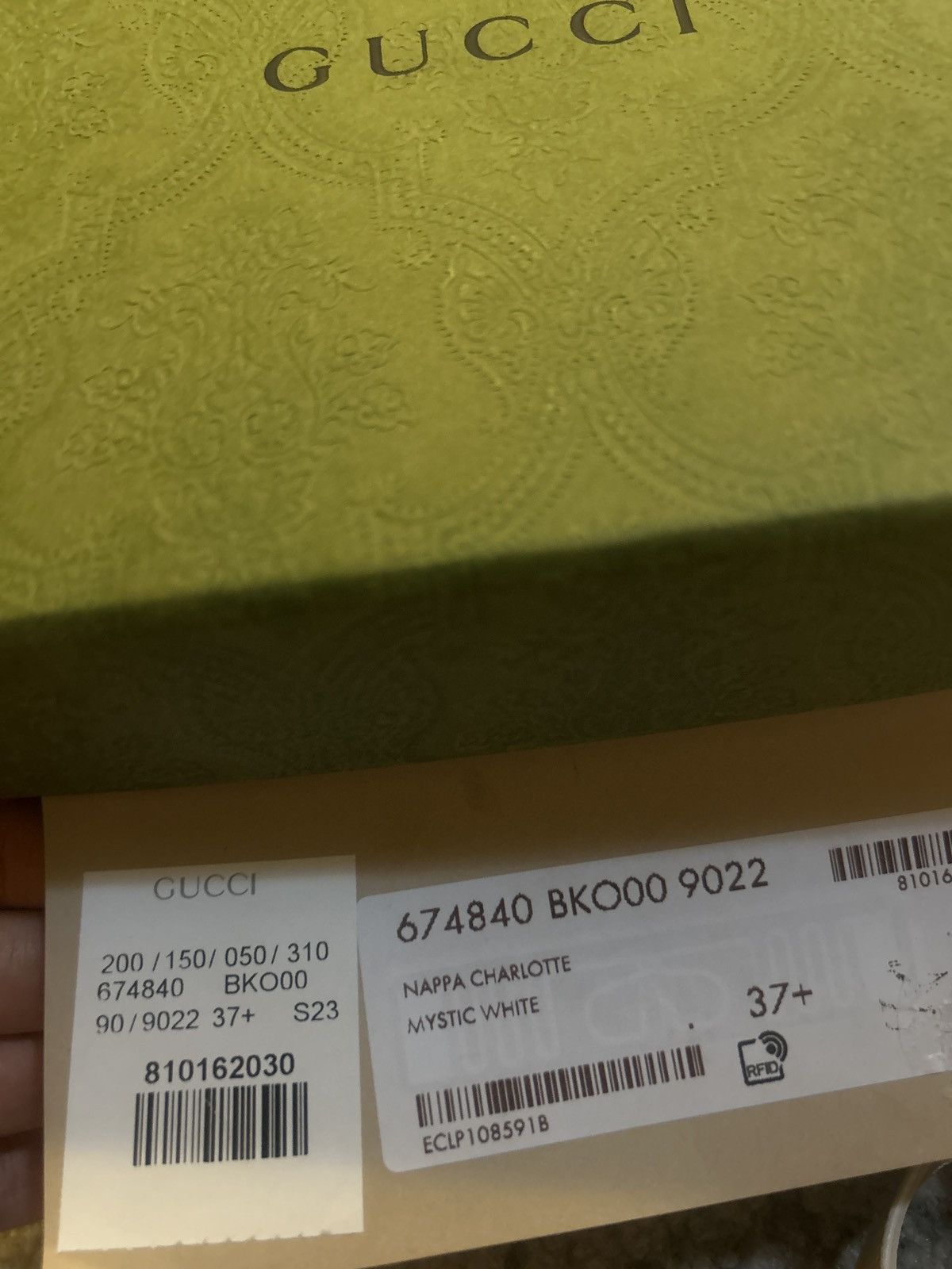 Gucci Gucci Double G Thong Sandal Nappa Mystic White Size US 7 / IT 37 - 5 Thumbnail
