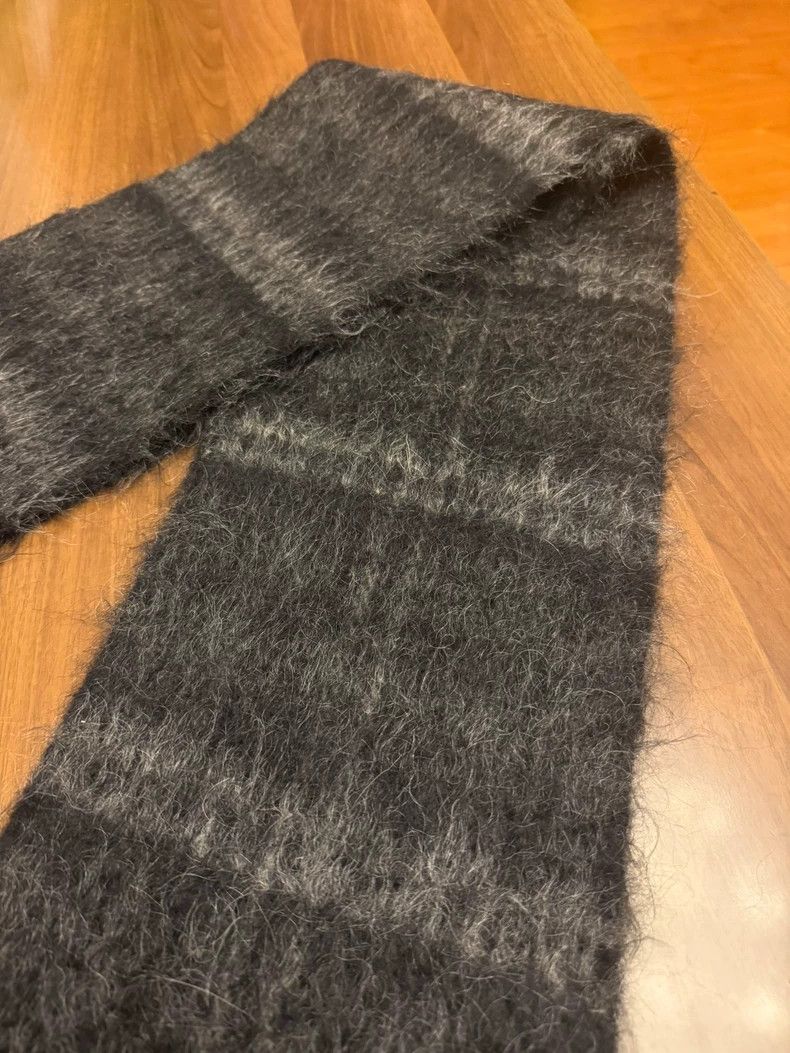 Saint Laurent Paris Saint Laurent Paris 20 FW catwalk grey plaid fringed cashm Size ONE SIZE - 2 Thumbnail