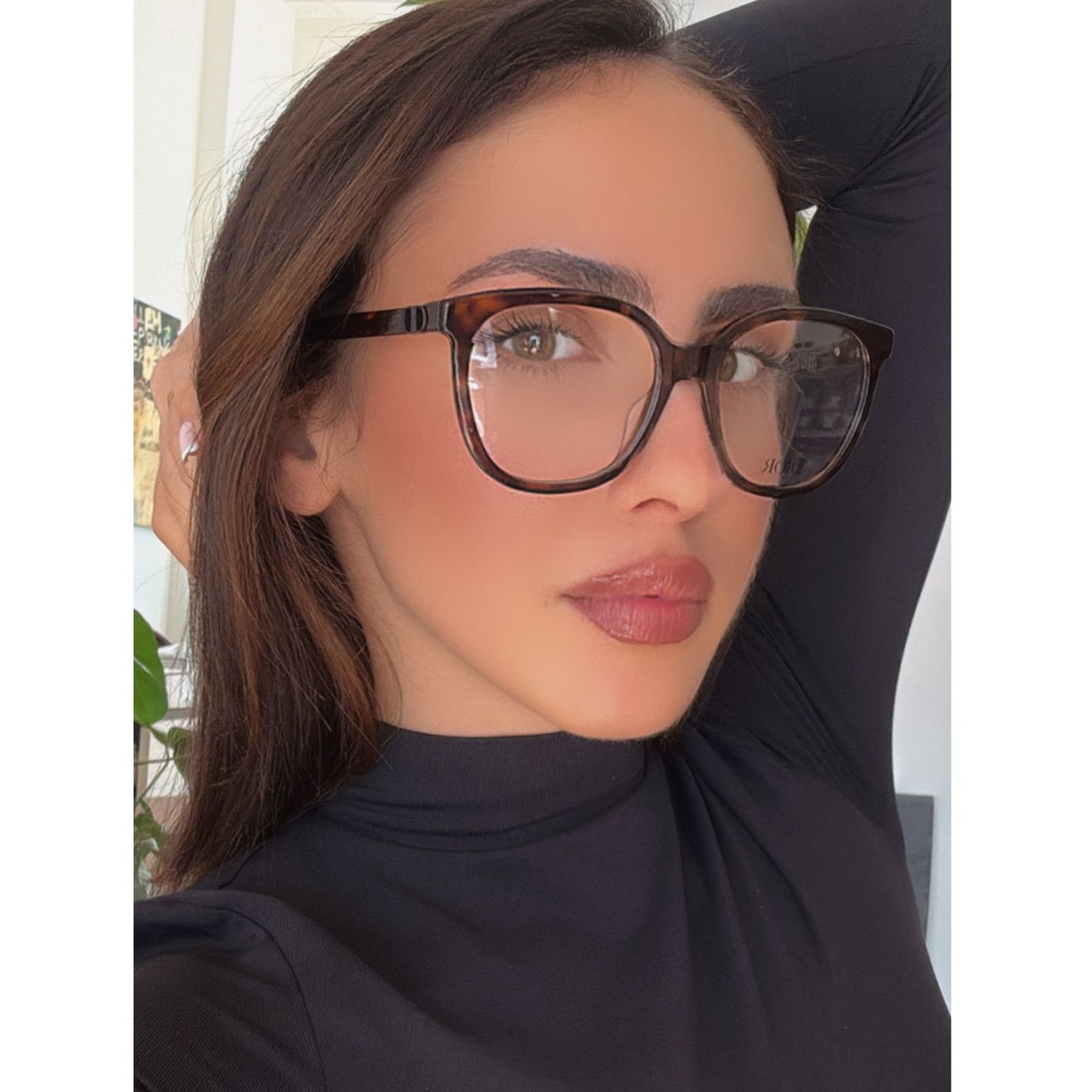 NEW Dior 30MontaigneMiniO R3I Eyeglasses Frames in Brown