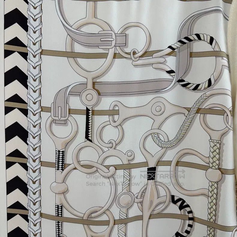 Hermes Hermes White and beige patchwork mid-sleeve for ladies Size XS / US 0-2 / IT 36-38 - 5 Thumbnail