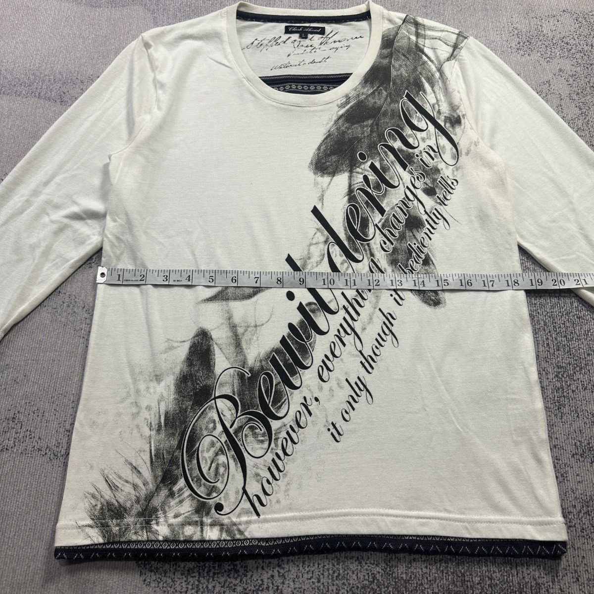 Clash Ahead Clash Ahead Y2k style half sleeve Tshirt Size US L / EU 52-54 / 3 - 5 Thumbnail