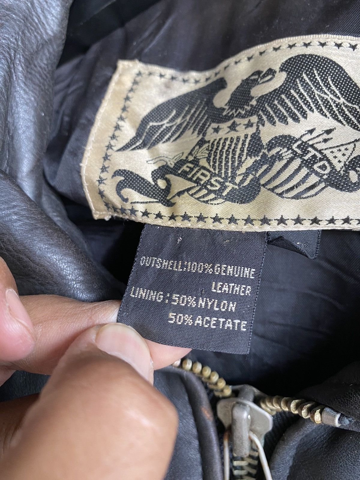 Vintage Vintage H.I.S. Genuine Leather Bomber Jacket Black | Classic Size US M / EU 48-50 / 2 - 7 Thumbnail