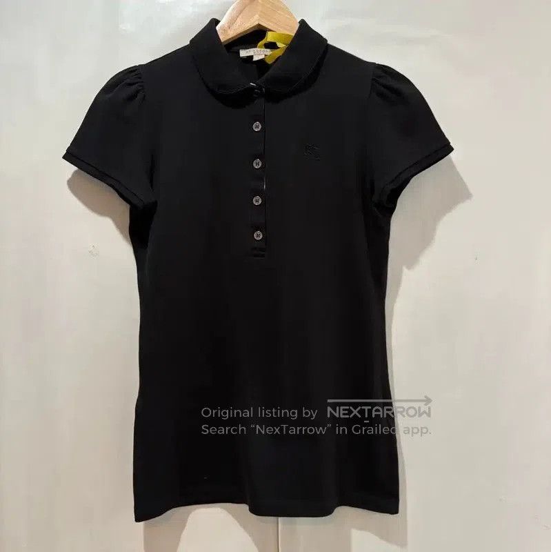 Other Burberry Black Cotton Embroidered Short Sleeve T-Shirt. Size S / US 4 / IT 40 - 1 Thumbnail