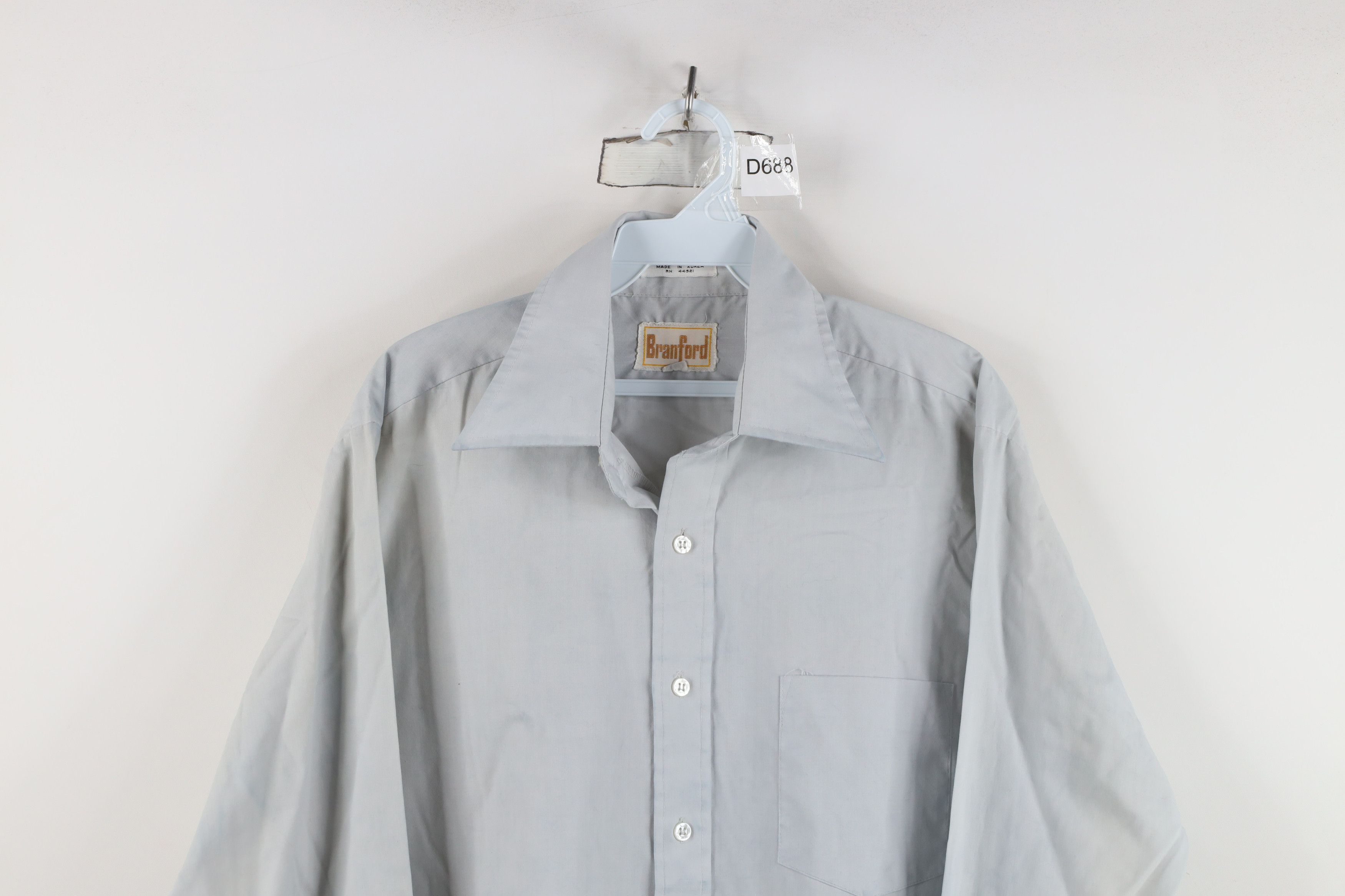 Vintage Vintage 70s Streetwear Permanent Press Collared Button Shirt Size US M / EU 48-50 / 2 - 2 Thumbnail