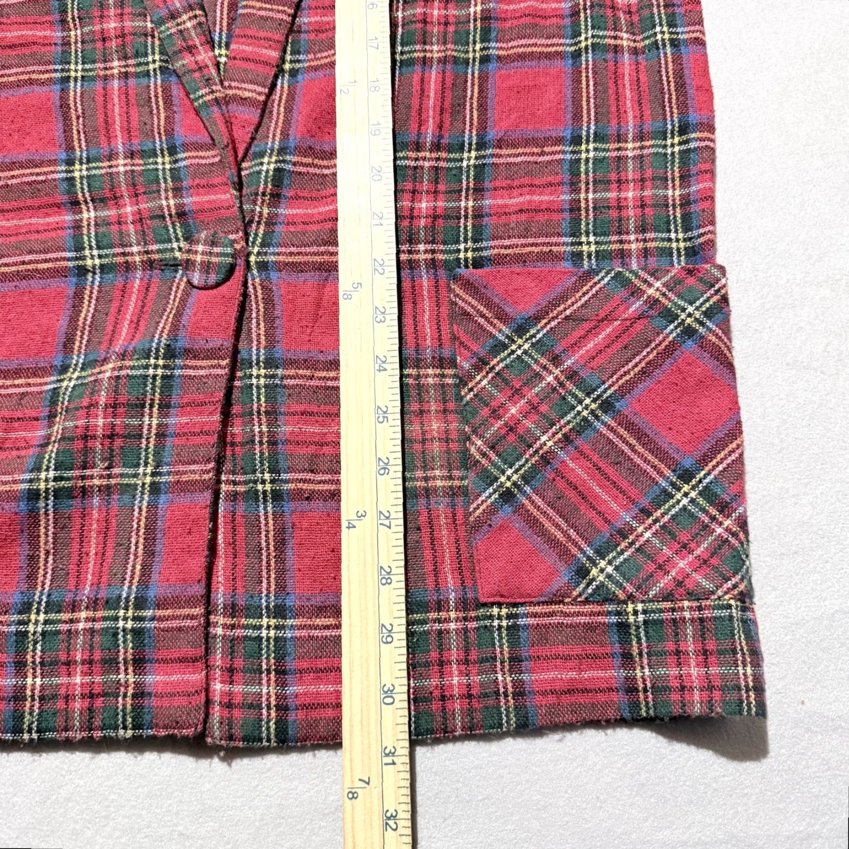 Pendleton VINTAGE Pendleton Blazer Womens Wool Plaid 1-Button Jacket Red Green 16 Size XXL / US 16-18 / IT 52-54 - 3 Thumbnail