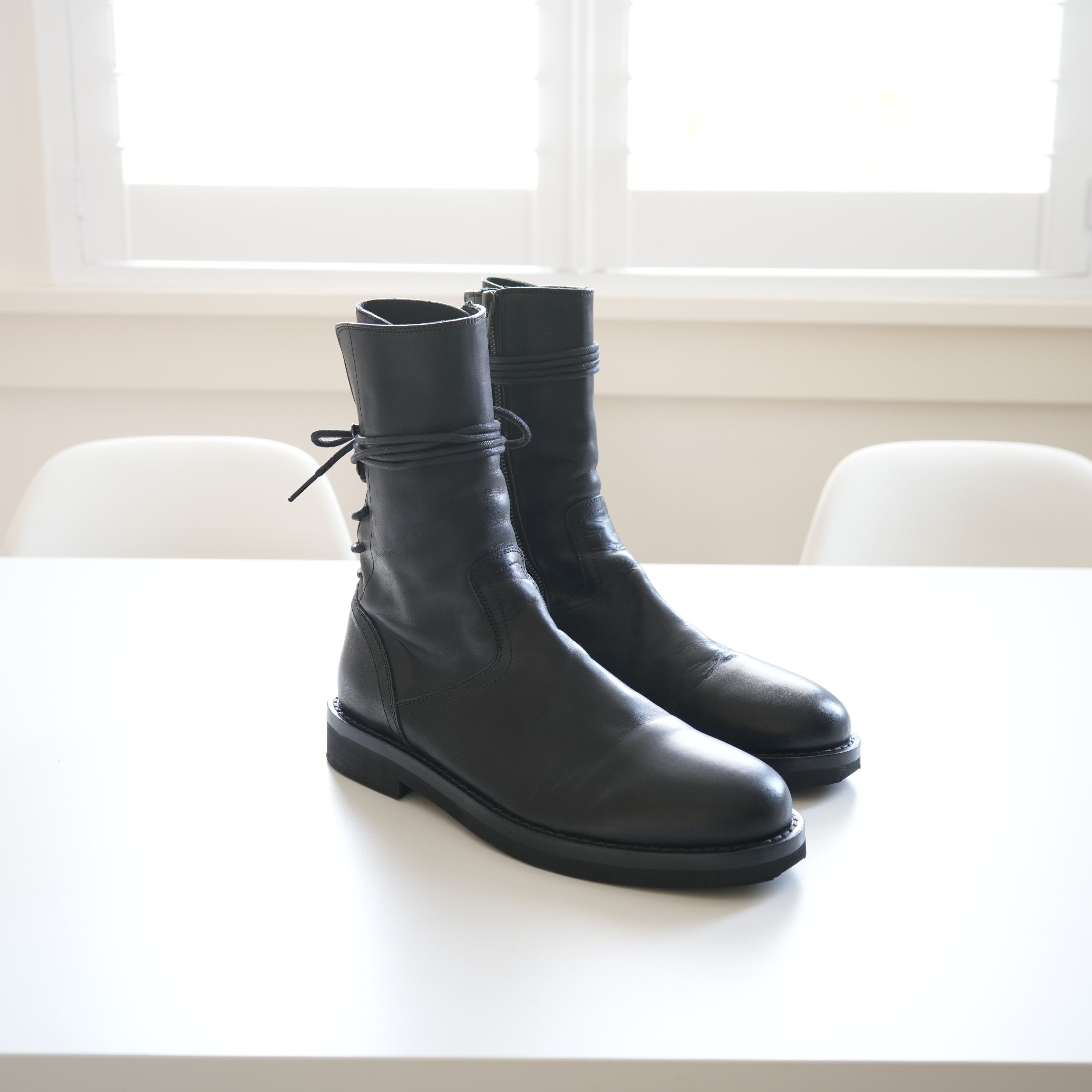 Ann Demeulemeester Backlace Corset Combat Boots Size US 7.5 / EU 40-41 - 7 Thumbnail