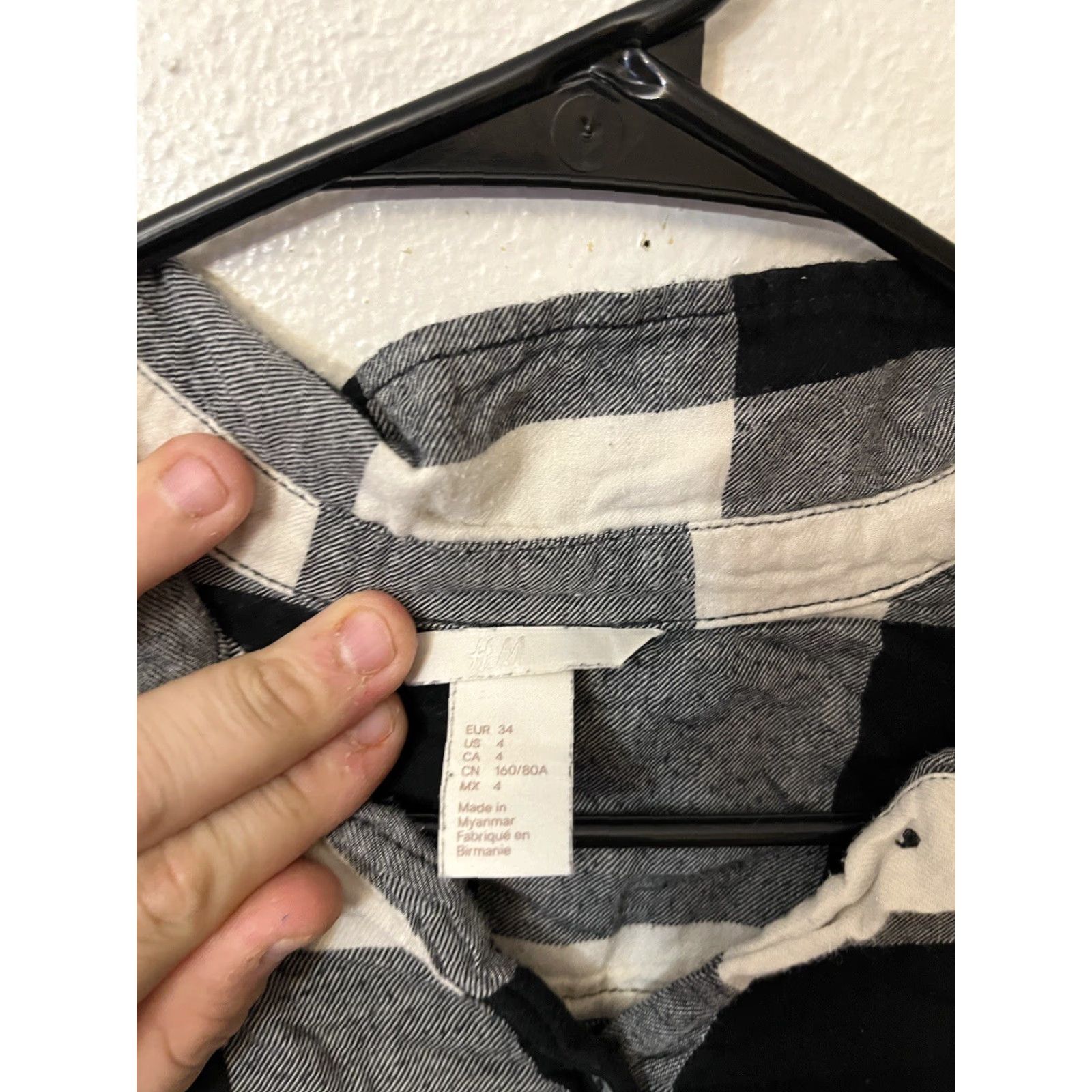 H&M H&M Button-Down Shirt Women's 4 Plaid Flannel Long Sleeve Multicolor Casual Outdoor Regular Fit Size S / US 4 / IT 40 - 3 Thumbnail