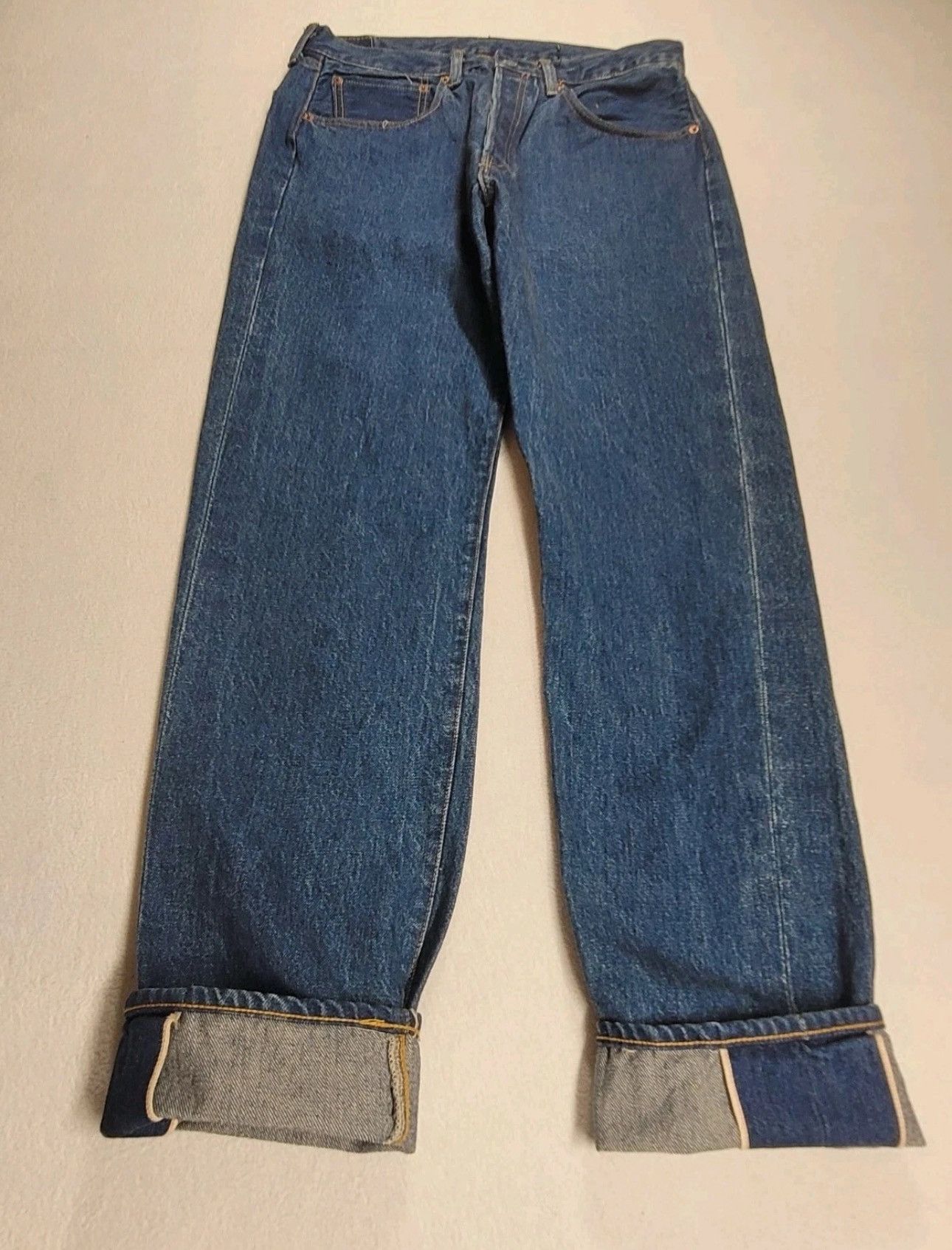 Levi's Vintage Clothing Rare Levis 501xx 1955 Selvedge 32x32 LVC Vintage Big E Size US 32 / EU 48 - 2 Thumbnail