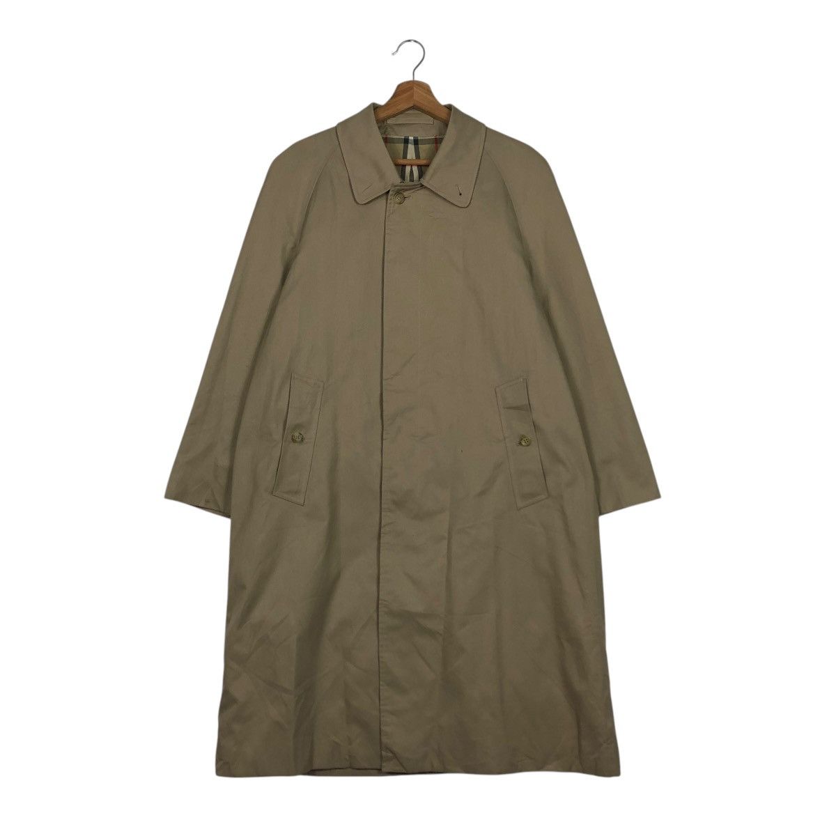 Burberry 🔥VINTAGE BURBERRYS LONDON LONG JACKET NOVA CHECK BLANKET Size US M / EU 48-50 / 2 - 4 Thumbnail