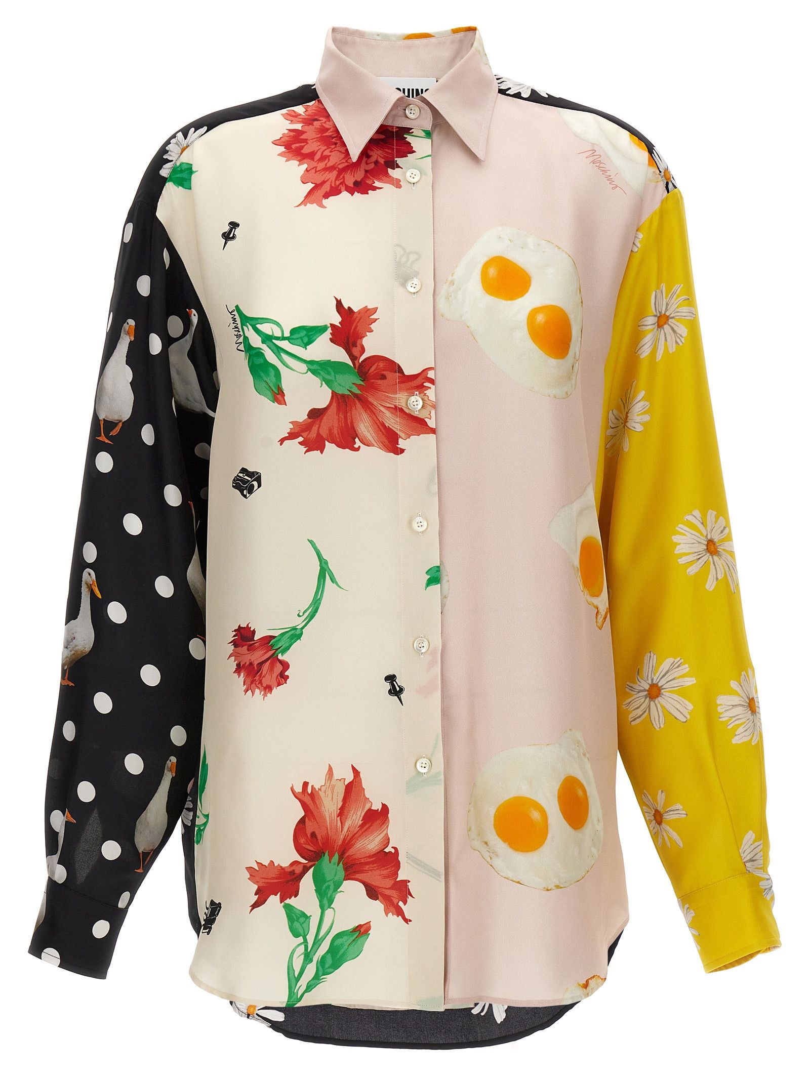 Moschino Patchwork Print Shirt Size S / US 4 / IT 40 - 1 Thumbnail