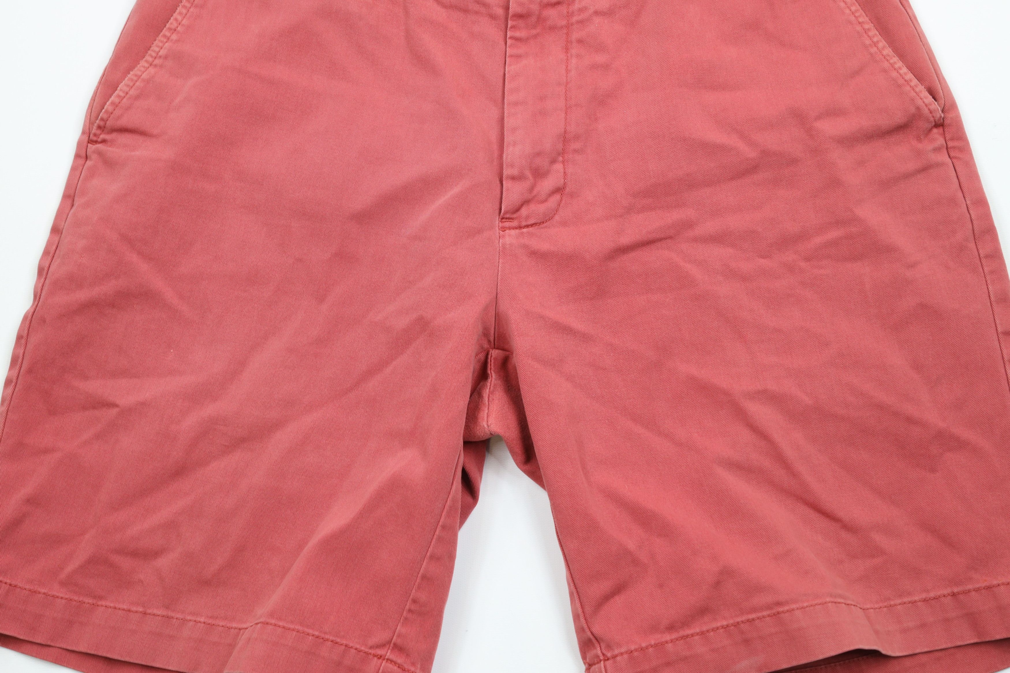 Ralph Lauren × Vintage Vintage 90s Ralph Lauren Above Knee Cotton Chino Shorts Red Size US 34 / EU 50 - 3 Thumbnail