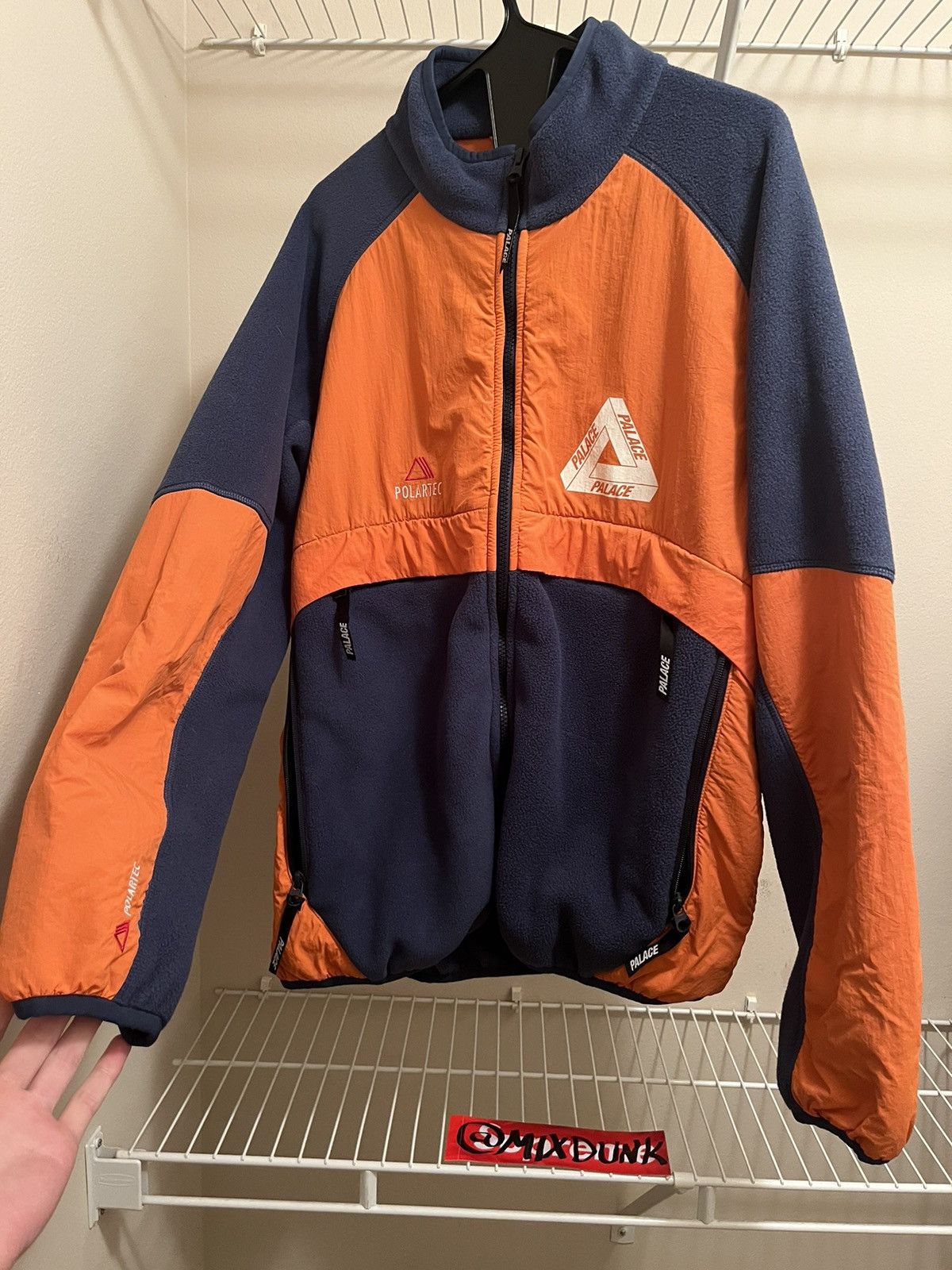 Palace Palace Polartec Shell Jacket - Navy Orange Large | Grailed