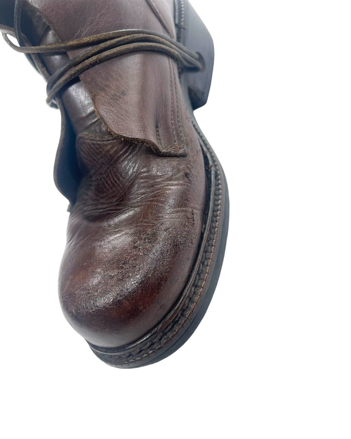 Dirk Bikkembergs AW94/95 Lace Through Heel Leather Boots Size US 9.5 / EU 42-43 - 9 Thumbnail