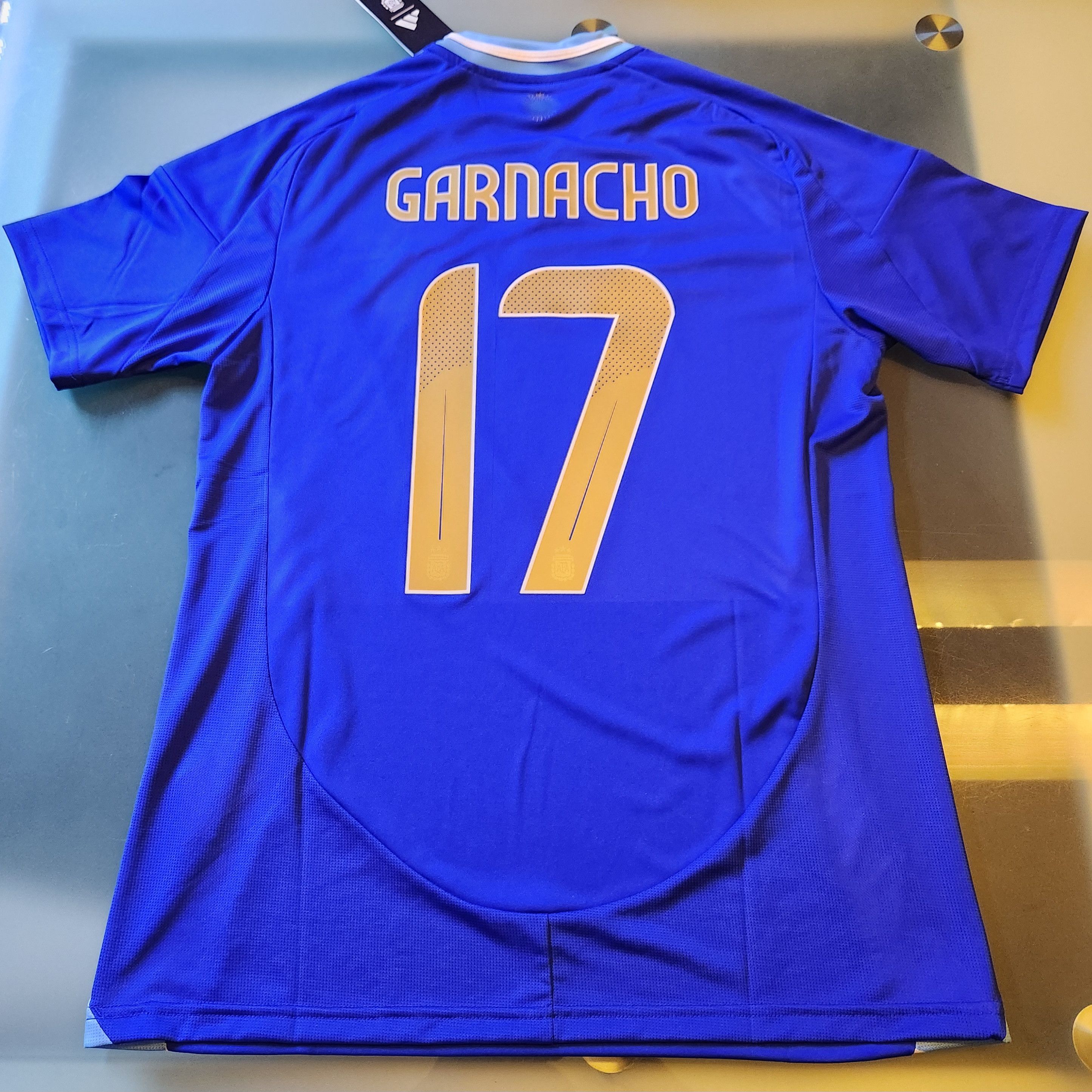 Adidas Authentic Argentina GARNACHO 2024-2025 24/25 Away Jersey Kit Size US M / EU 48-50 / 2 - 1 Thumbnail
