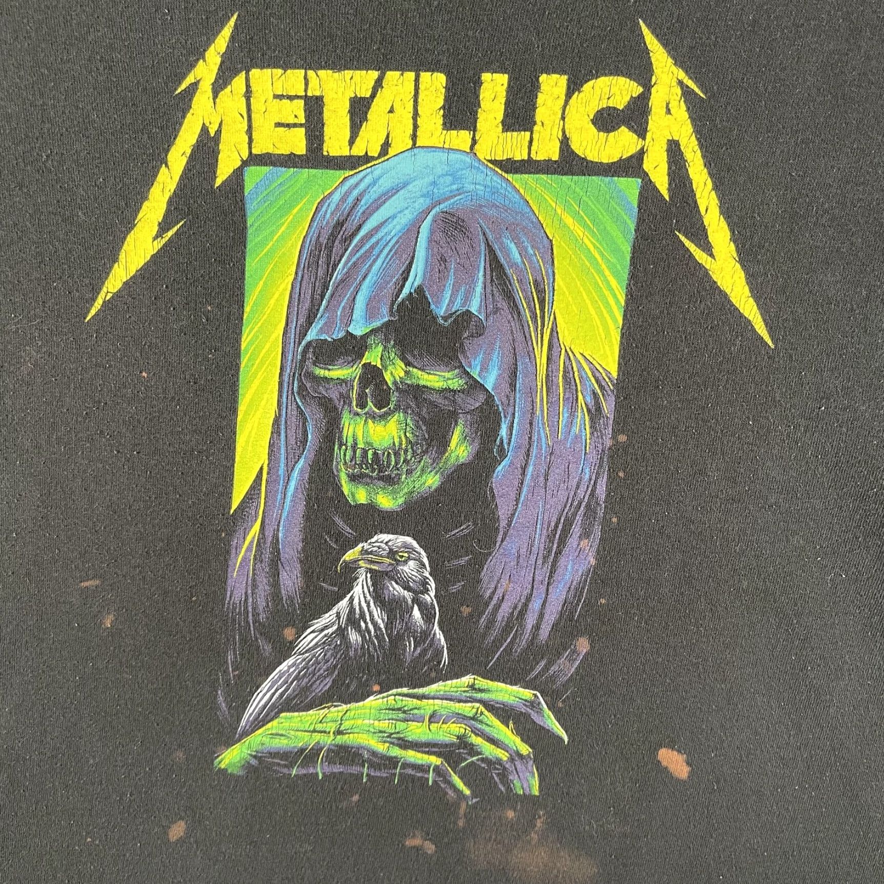 Vintage VINTAGE Metallica Shirt Mens M Black Grim Reaper Raven Skull Graphic Tee Metal Size US M / EU 48-50 / 2 - 3 Thumbnail