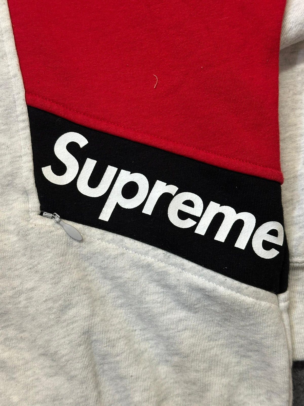 Supreme Supreme Color Blocked Zip Up Hooded Sweatshirt. Size US S / EU 44-46 / 1 - 13 Thumbnail
