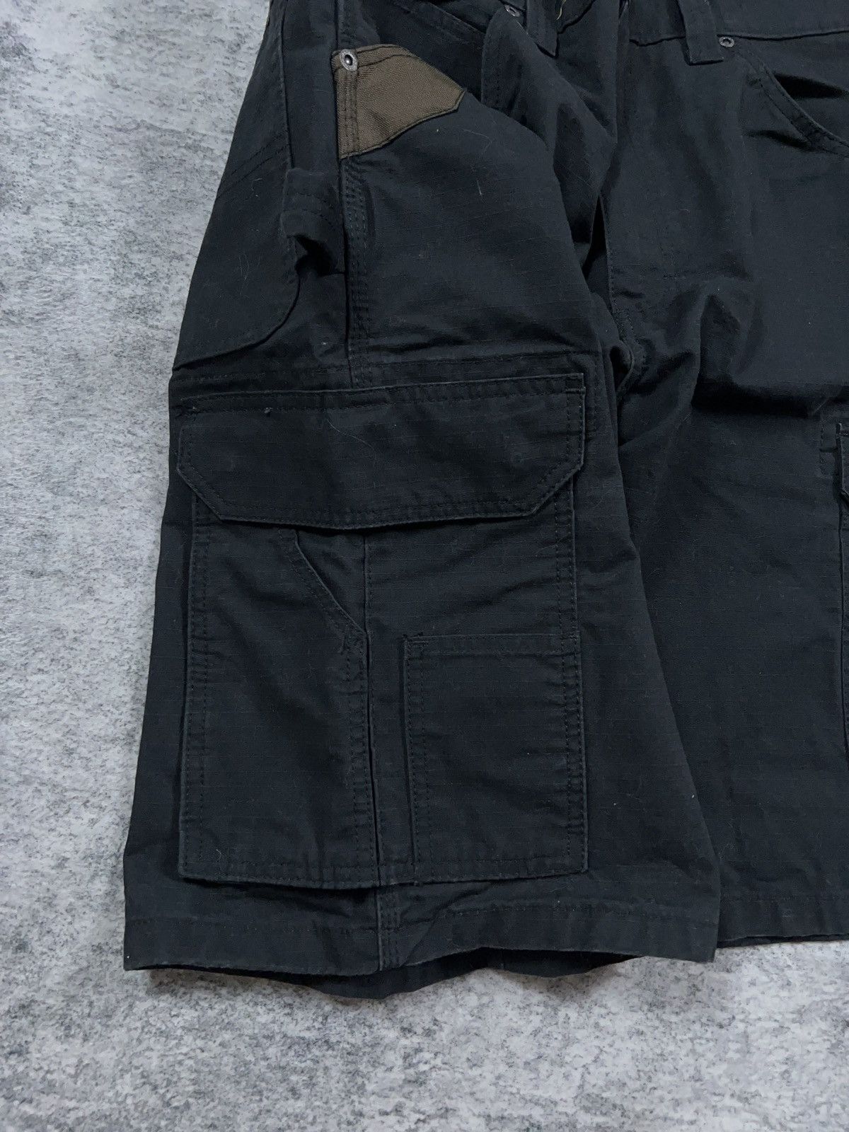 Vintage × Wrangler Y2K Wrangler Carpenter Workwear Shorts 36” Size US 36 / EU 52 - 10 Thumbnail