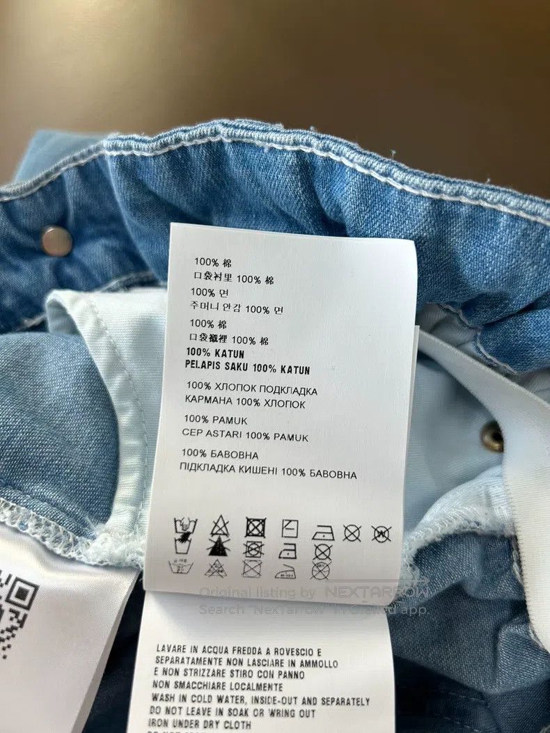 Miu Miu Miu Miu 27 Blue bud waist cotton trousers Size 27" / US 4 / IT 40 - 9 Thumbnail