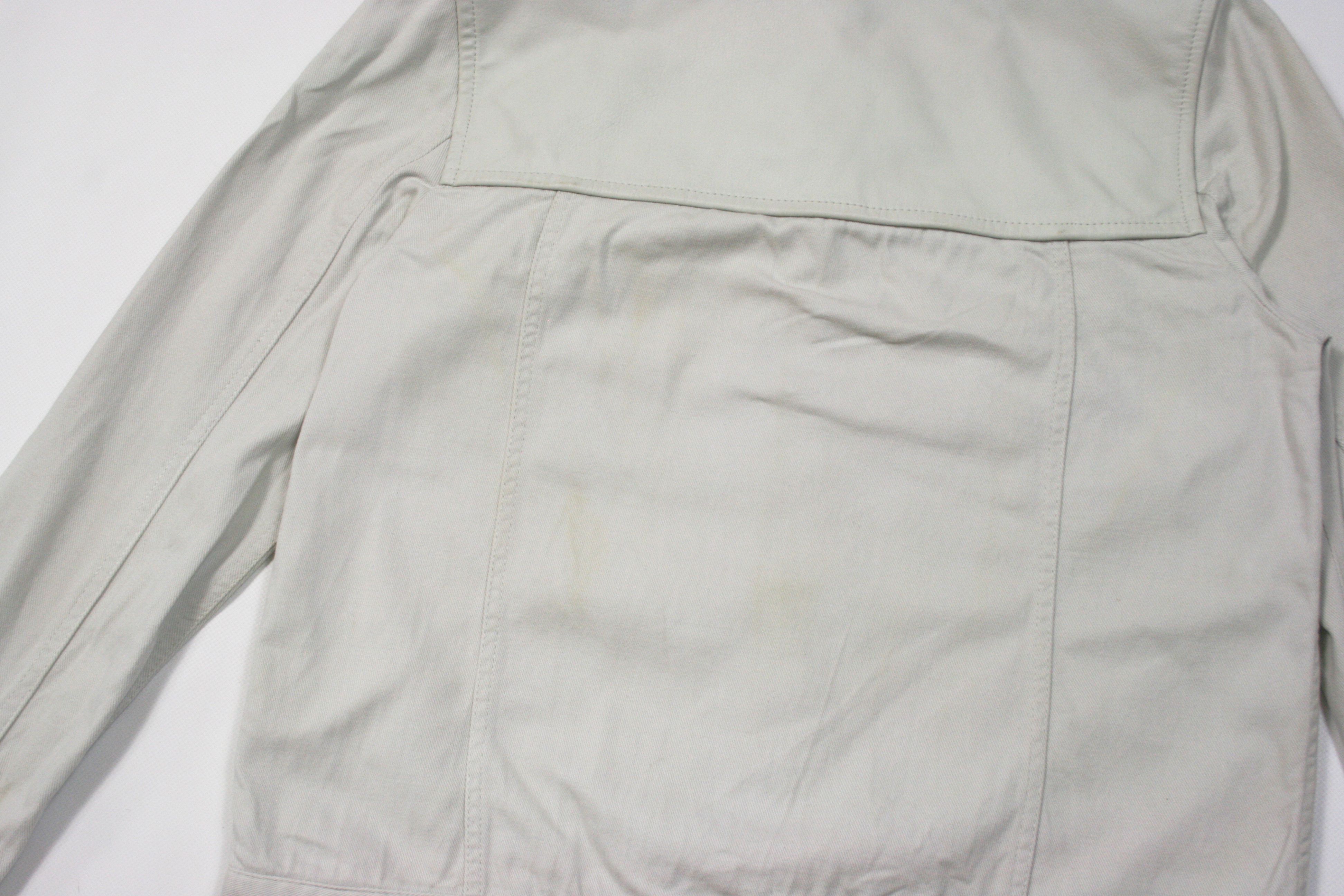 Alexander Wang Leather Shoulders Denim Jacket Size L / US 10 / IT 46 - 11 Thumbnail