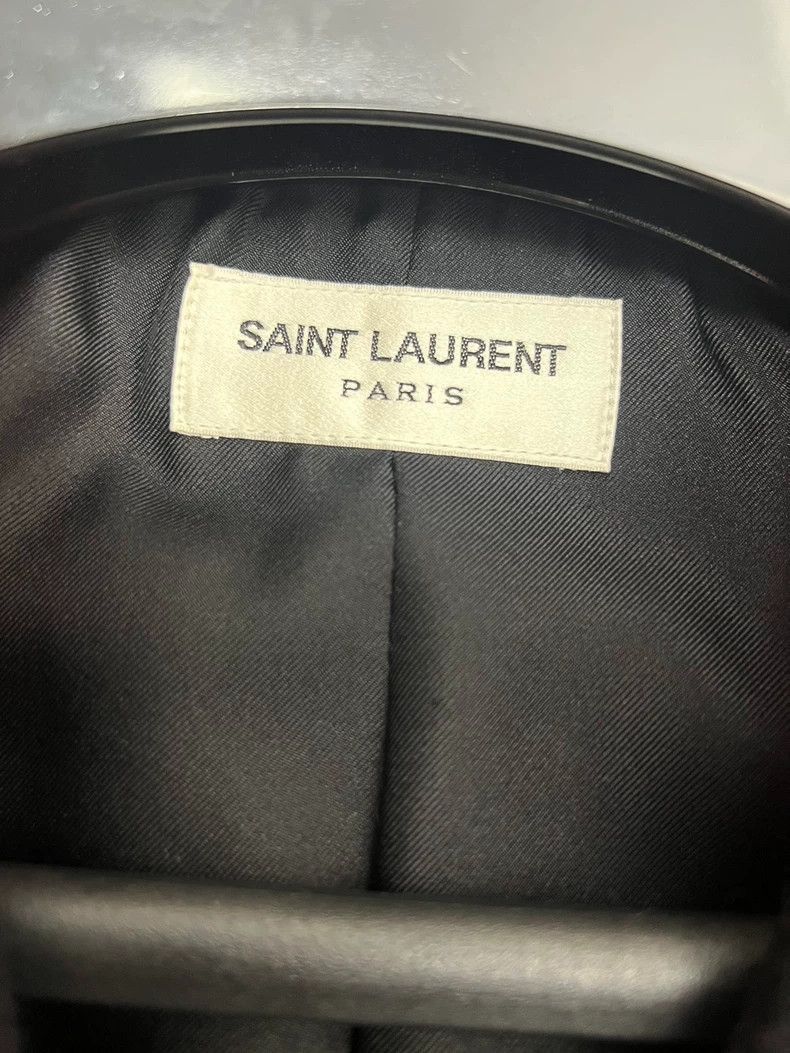 Saint Laurent Paris Saint Laurent Gold Button Blazer Jacket-2507 Size US L / EU 52-54 / 3 - 3 Thumbnail
