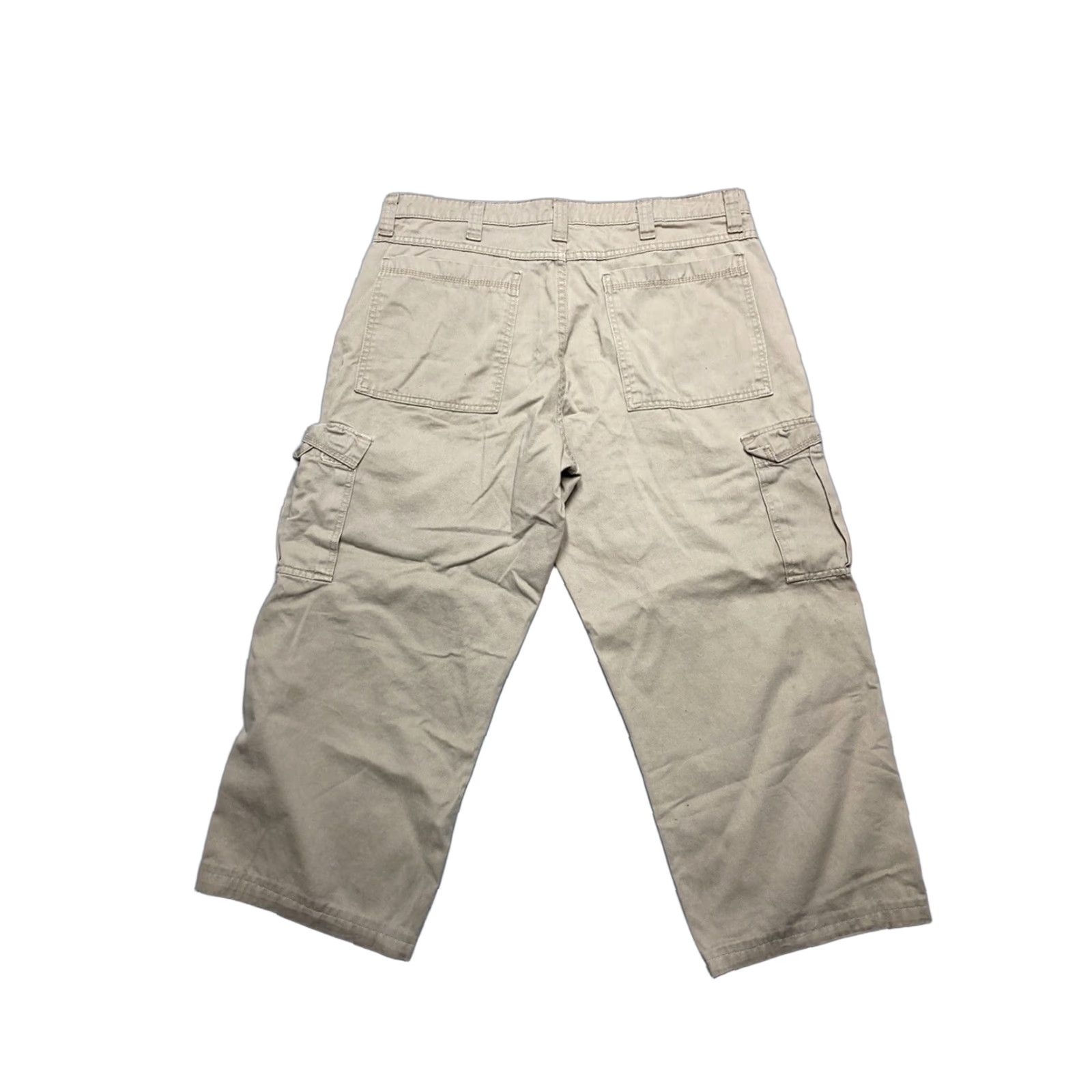 Wrangler VINTAGE Wrangler Cargo Pants Baggy Skater Relaxed Khaki Beige 36x30 Inseam 25 Mens Cargo Pants 36x25 Size US 36 / EU 52 - 1 Thumbnail