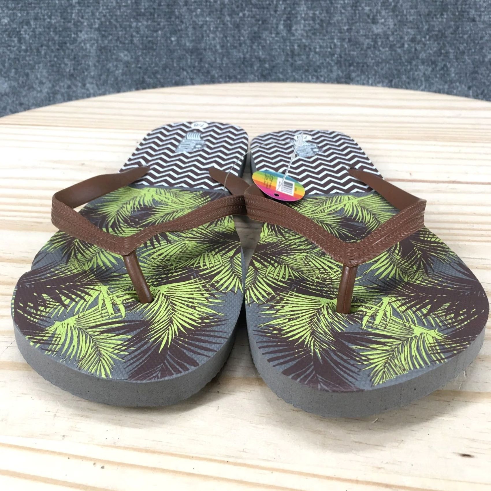 Vintage Brisa Sandals Mens 7 Flip Flops Slip On Brown Beach Casual Comfort NEW Shirt? Size ONE SIZE - 4 Thumbnail