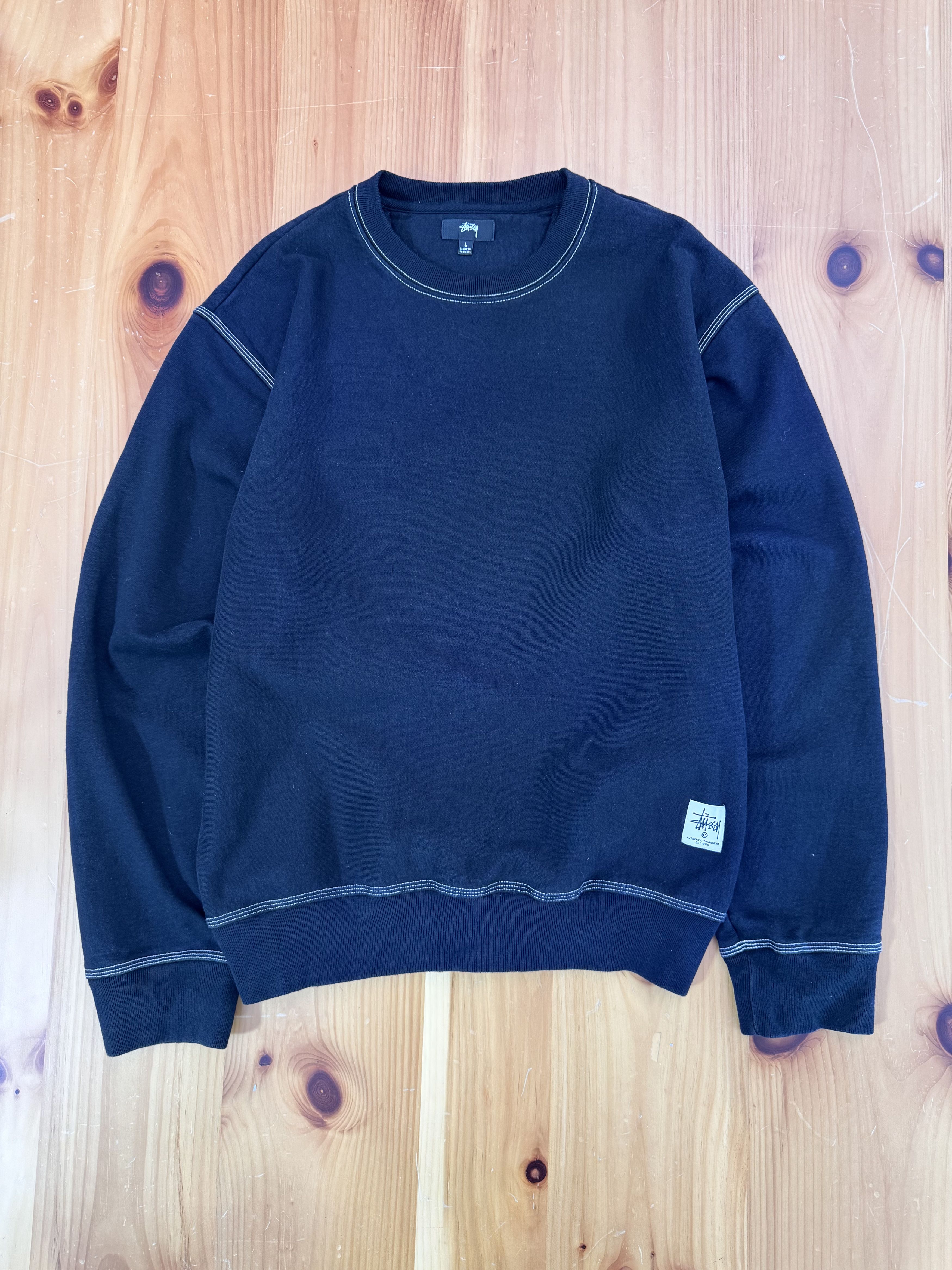 Stussy Stussy Contrast Stitch Crewneck Size US L / EU 52-54 / 3 - 1 Thumbnail