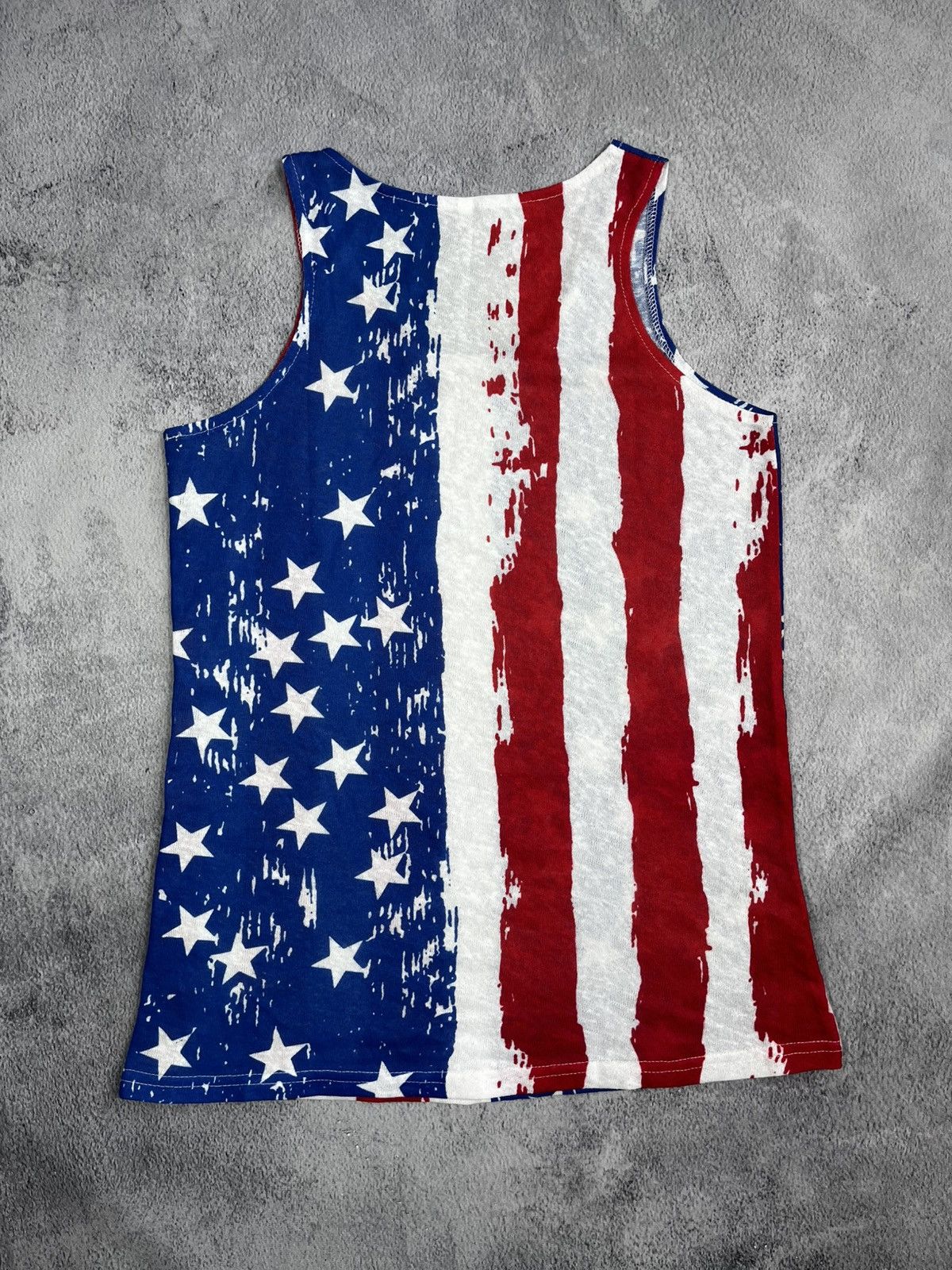Other Vintage Y2K USA Flag tank top big logo streetwear M Size US M / EU 48-50 / 2 - 3 Thumbnail