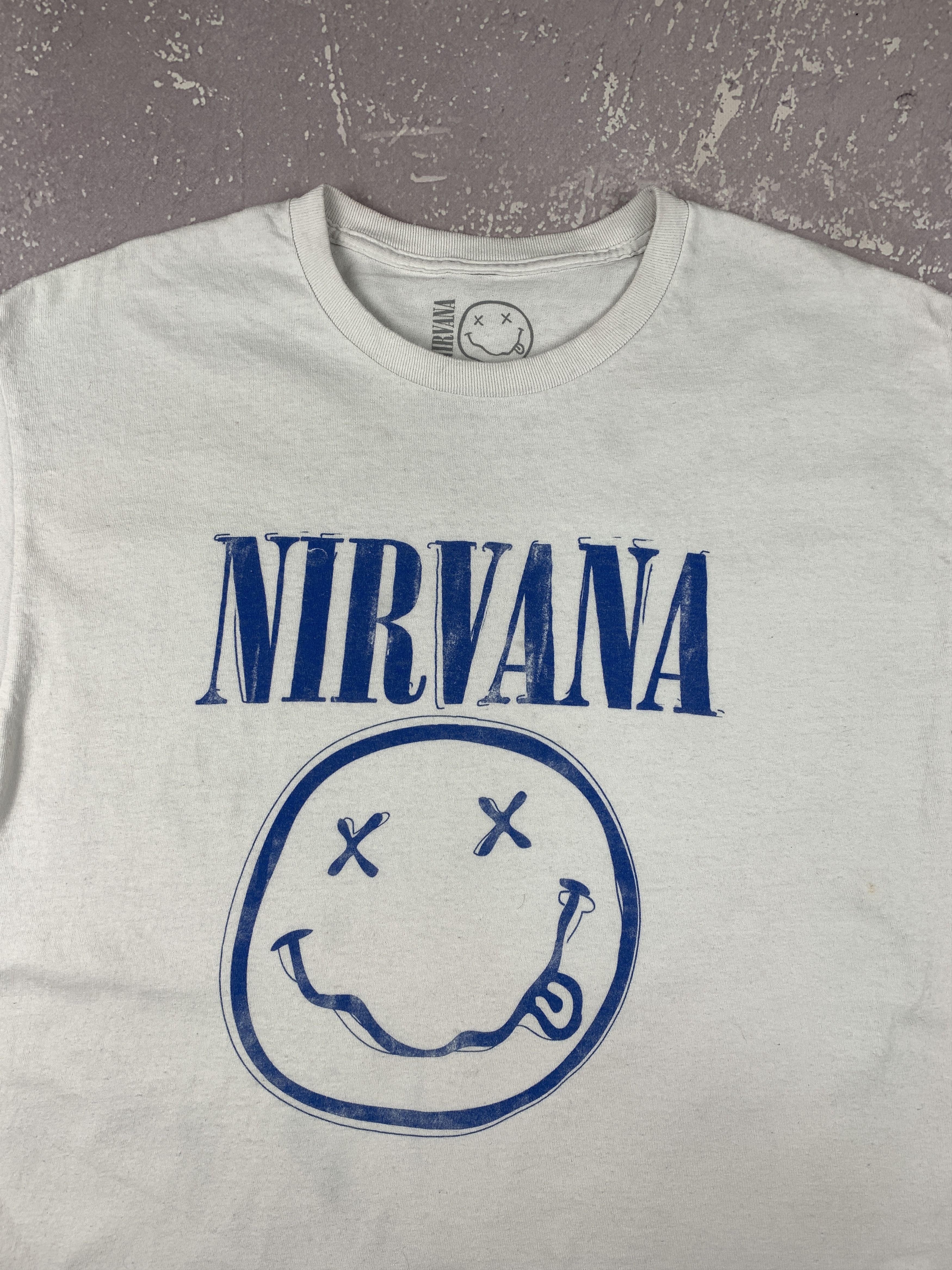 Band Tees × Nirvana Vintage Nirvana Smile Face Kurt Cobain T Shirt Oversized Size US L / EU 52-54 / 3 - 3 Thumbnail