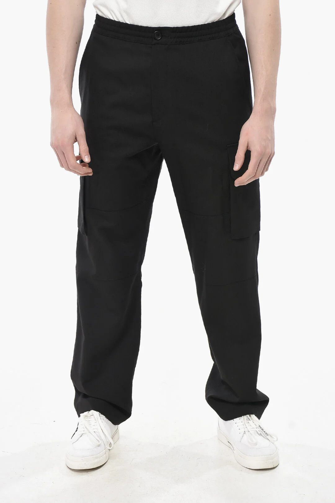 Marni og1mm0326 Virgin Wool Cargo Pant in Black Size US 32 / EU 48 - 1 Thumbnail