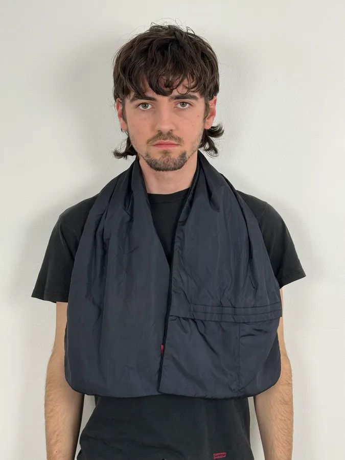 Prada Prada Black Hybrid Nylon Polar Scarf Size ONE SIZE - 2 Thumbnail