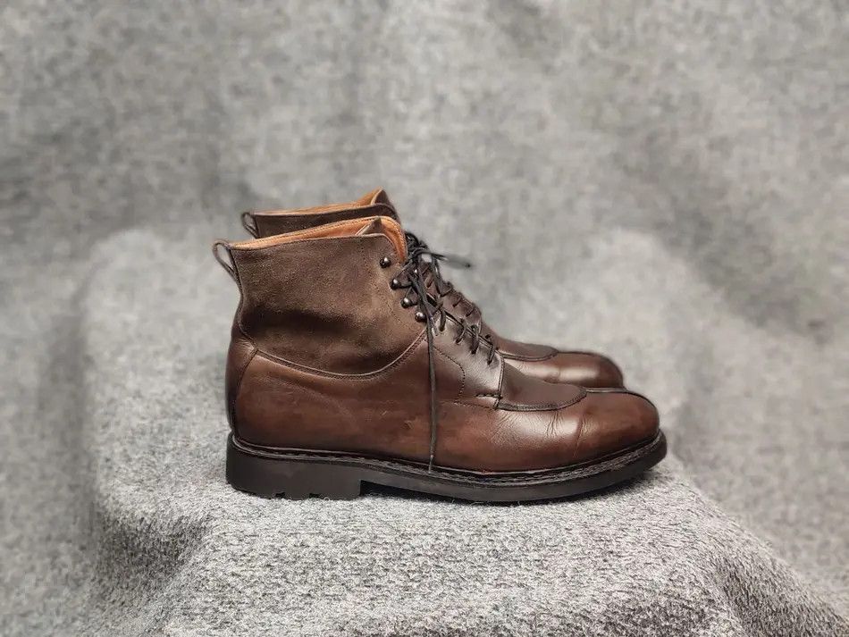 Designer Heschung Design Ginkgo leather lace-up Ankle Mens Boots | Grailed