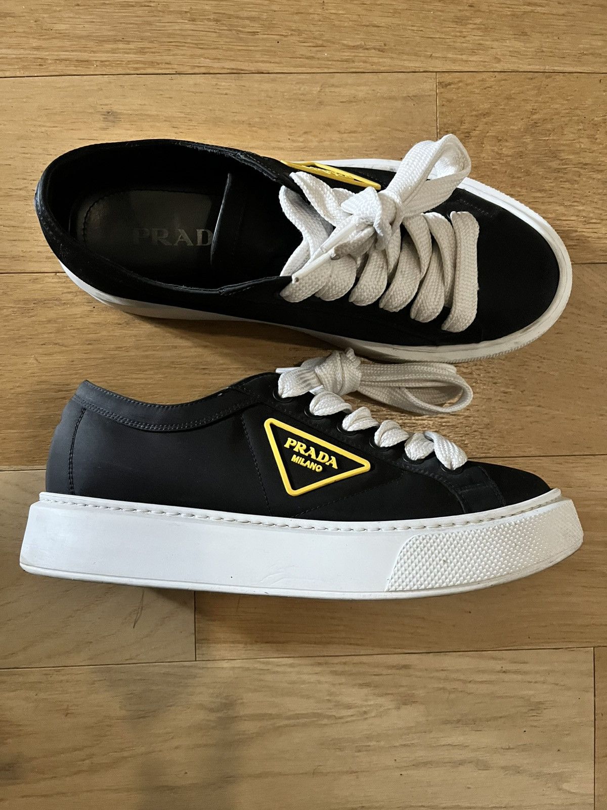 Prada Mens Prada Nylon Gabardine Sneakers UK 8.5 (US 9.5) Size US 9.5 / EU 42-43 - 1 Thumbnail