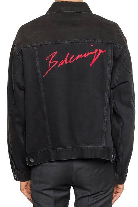 Balenciaga Balenciaga embroidered denim jacket Size US XL / EU 56 / 4 - 2 Thumbnail