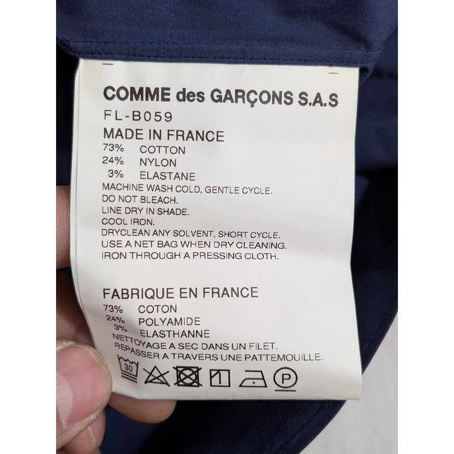 Comme des Garcons SHIRT o1rshd1 Button Shirt in Navy Blue Size US XL / EU 56 / 4 - 17 Thumbnail