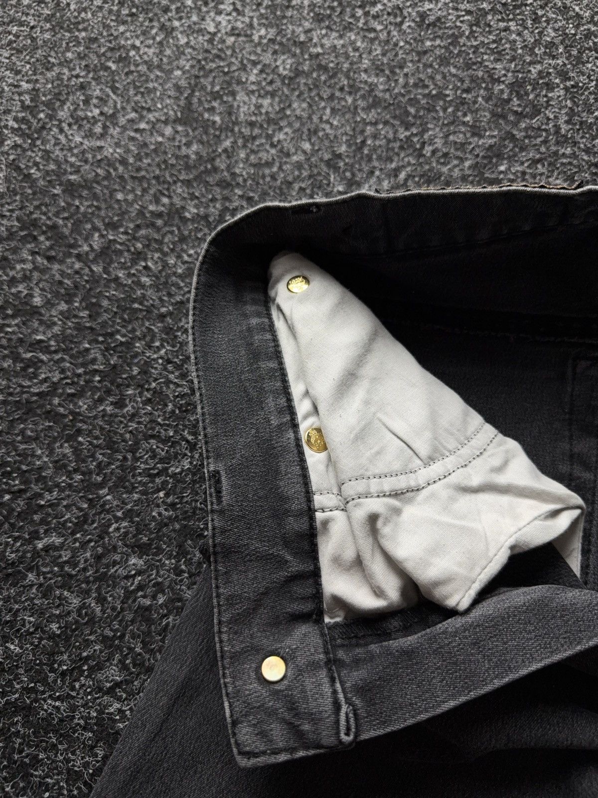 MCM Luxury MCM Jeans Studded Logo Pants Black Y2K Straight W29 Size 29" - 13 Thumbnail