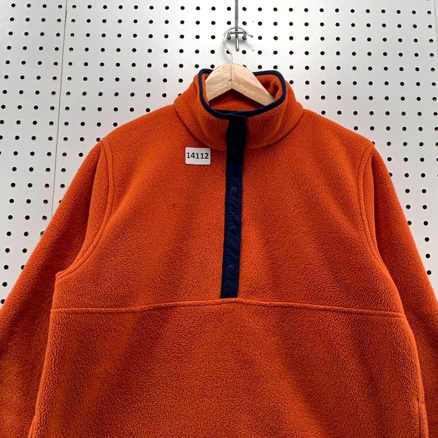 Vintage VINTAGE L.L. Bean Fleece Sweater 1/4 Snap Orange Womens Small Pullover Long Sleeve Size S / US 4 / IT 40 - 7 Thumbnail