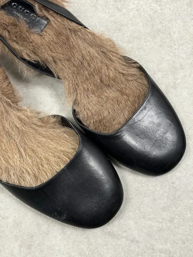 Gucci FW2014 Gucci Black Leather Heels with Swarovski Crystal Size US 9 / IT 39 - 8 Thumbnail