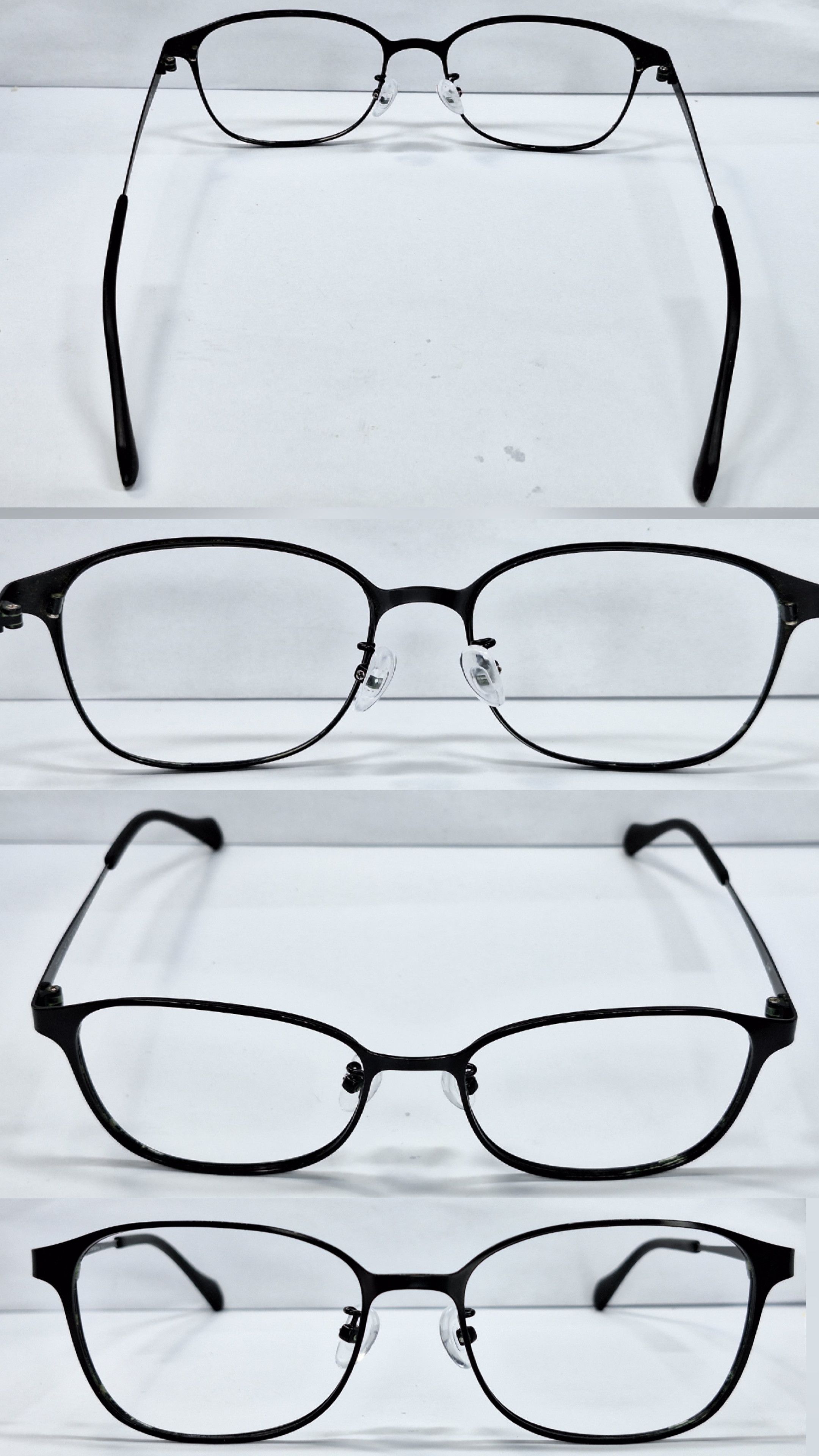 Vintage Zoff ZY192G07A Black Stainless Steel Glasses 55mm Wide Fit Size ONE SIZE - 6 Thumbnail