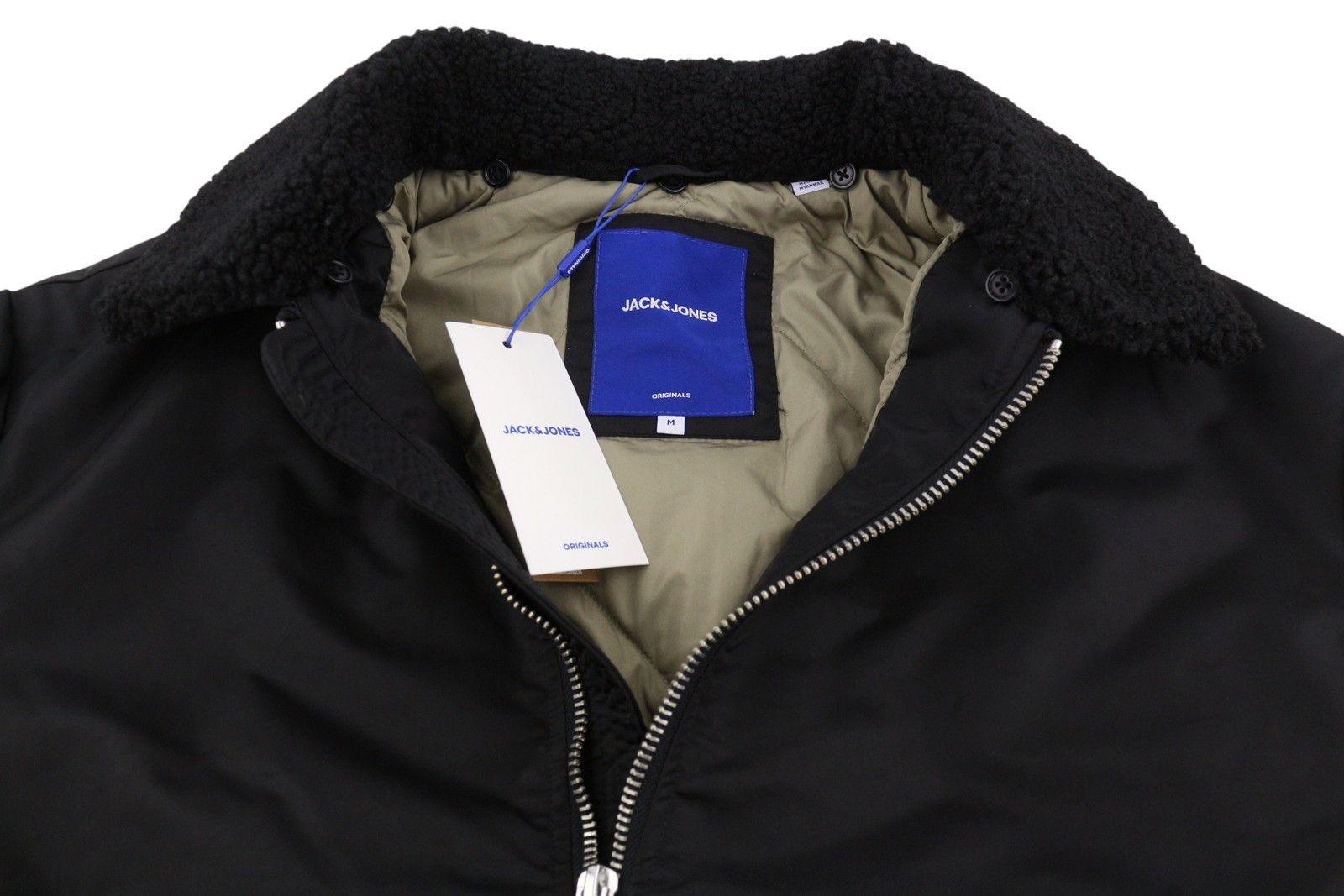 Jack & Jones JORQUEENS BOMBER M Black Oversized Padded Zip 88019 Size US M / EU 48-50 / 2 - 8 Thumbnail