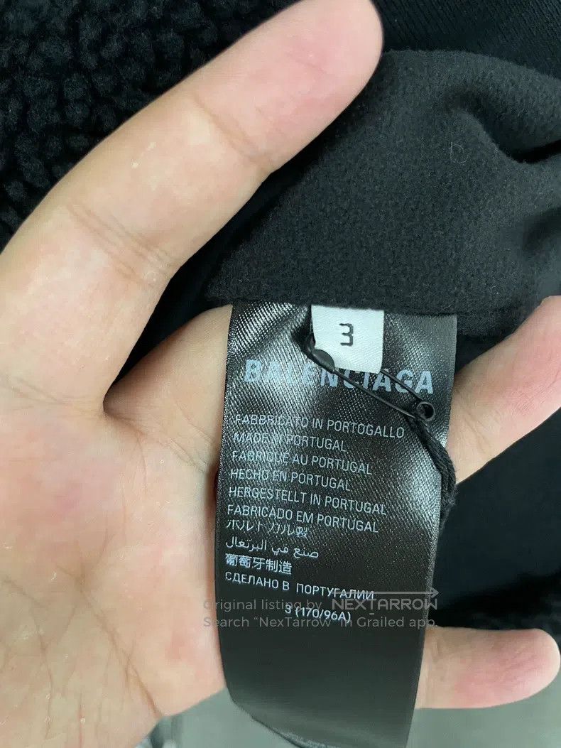 Balenciaga Balenciaga Solid color logo embroidered zipper hooded swea Size US L / EU 52-54 / 3 - 4 Thumbnail