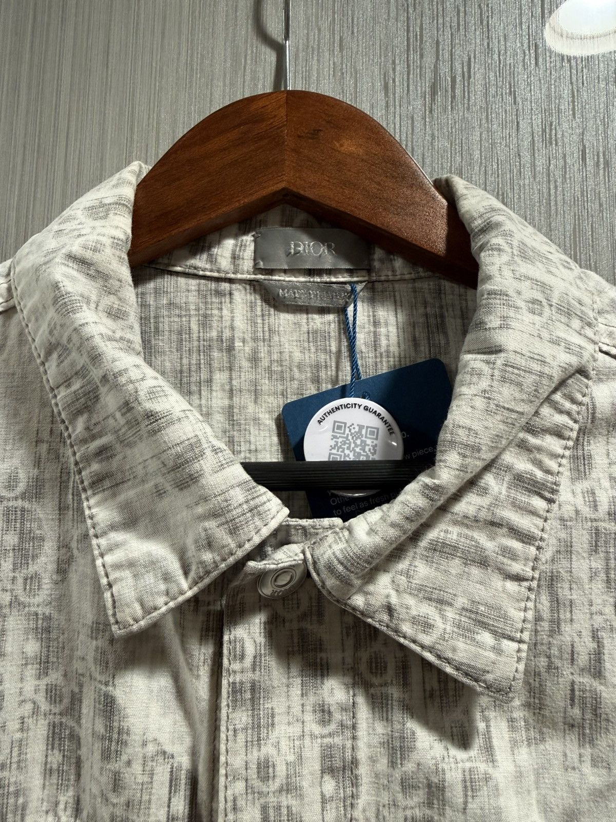 Dior Dior Japanese Denim Grey Oblique Jacket Size US L / EU 52-54 / 3 - 4 Thumbnail