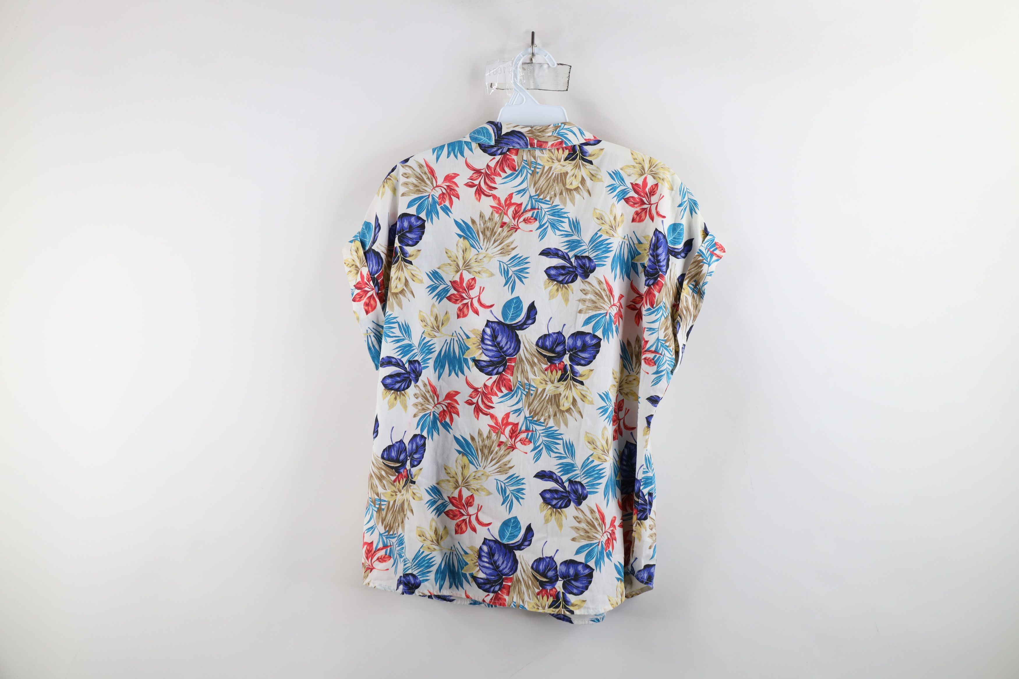 Vintage Vintage 80s 90s Streetwear Cuffed Hawaiian Button Shirt USA Size XL / US 12-14 / IT 48-50 - 7 Thumbnail