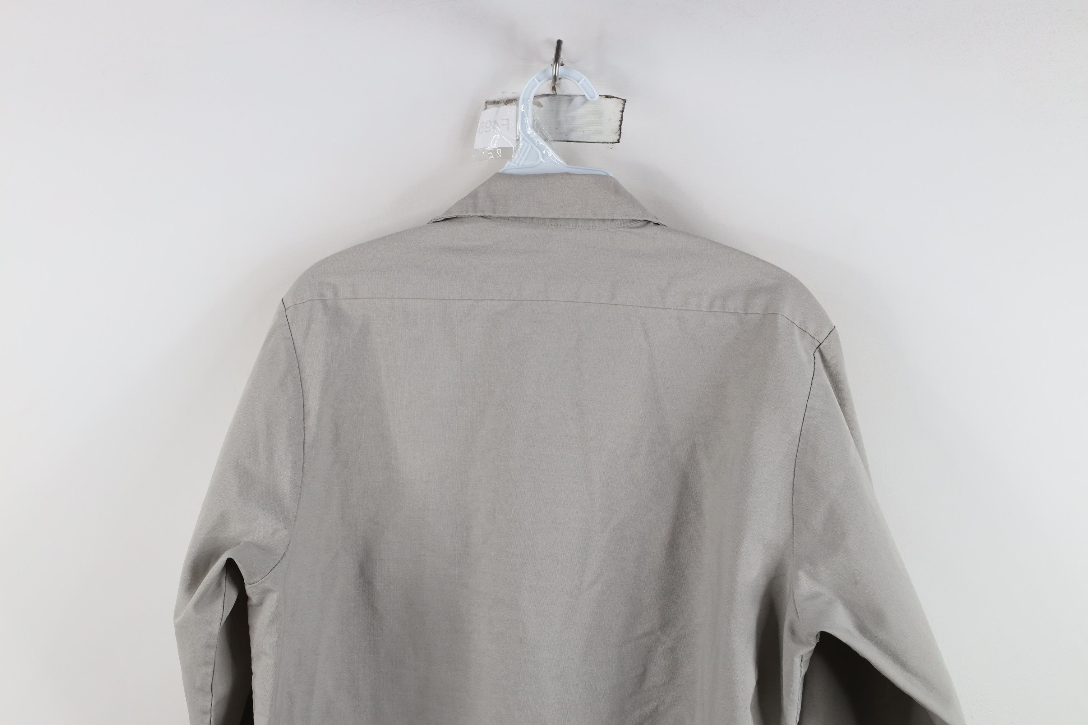 Vintage Vintage 90s Streetwear Workwear Mechanic Button Shirt Gray Size US M / EU 48-50 / 2 - 13 Thumbnail